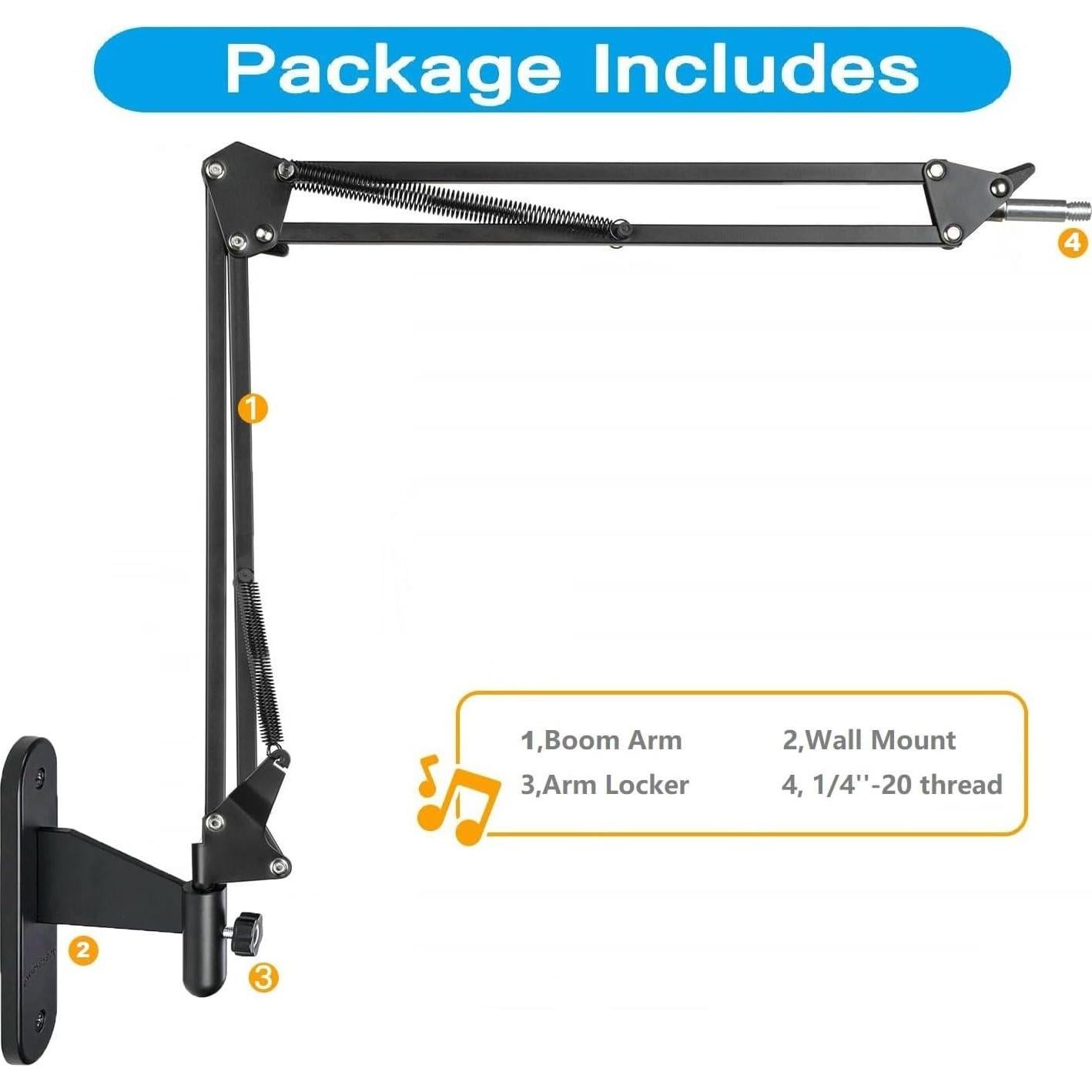 Soporte de Pared Ajustable para Webcam AceTaken 1kg Negro