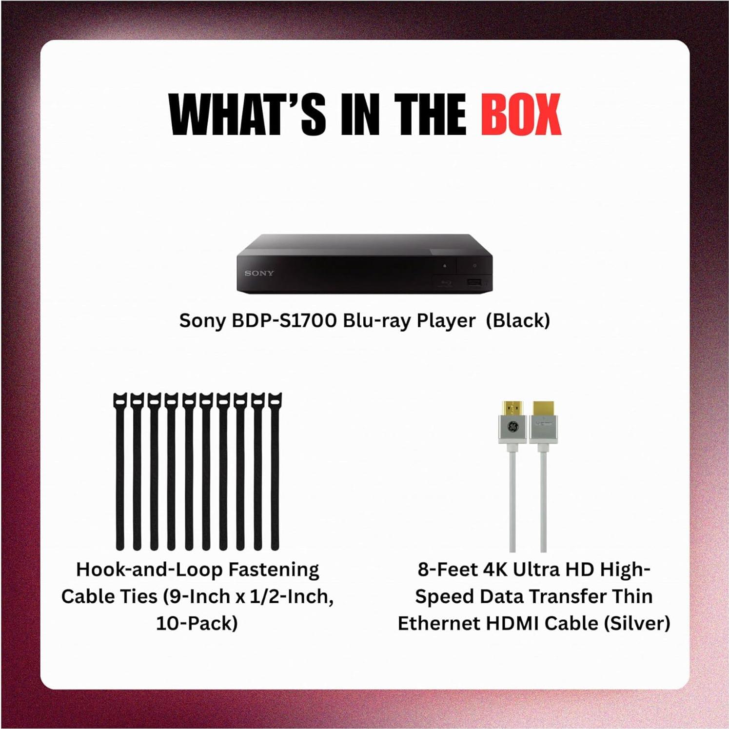 Reproductor Blu-ray Sony BDP-S1700 1080p Full HD Streaming