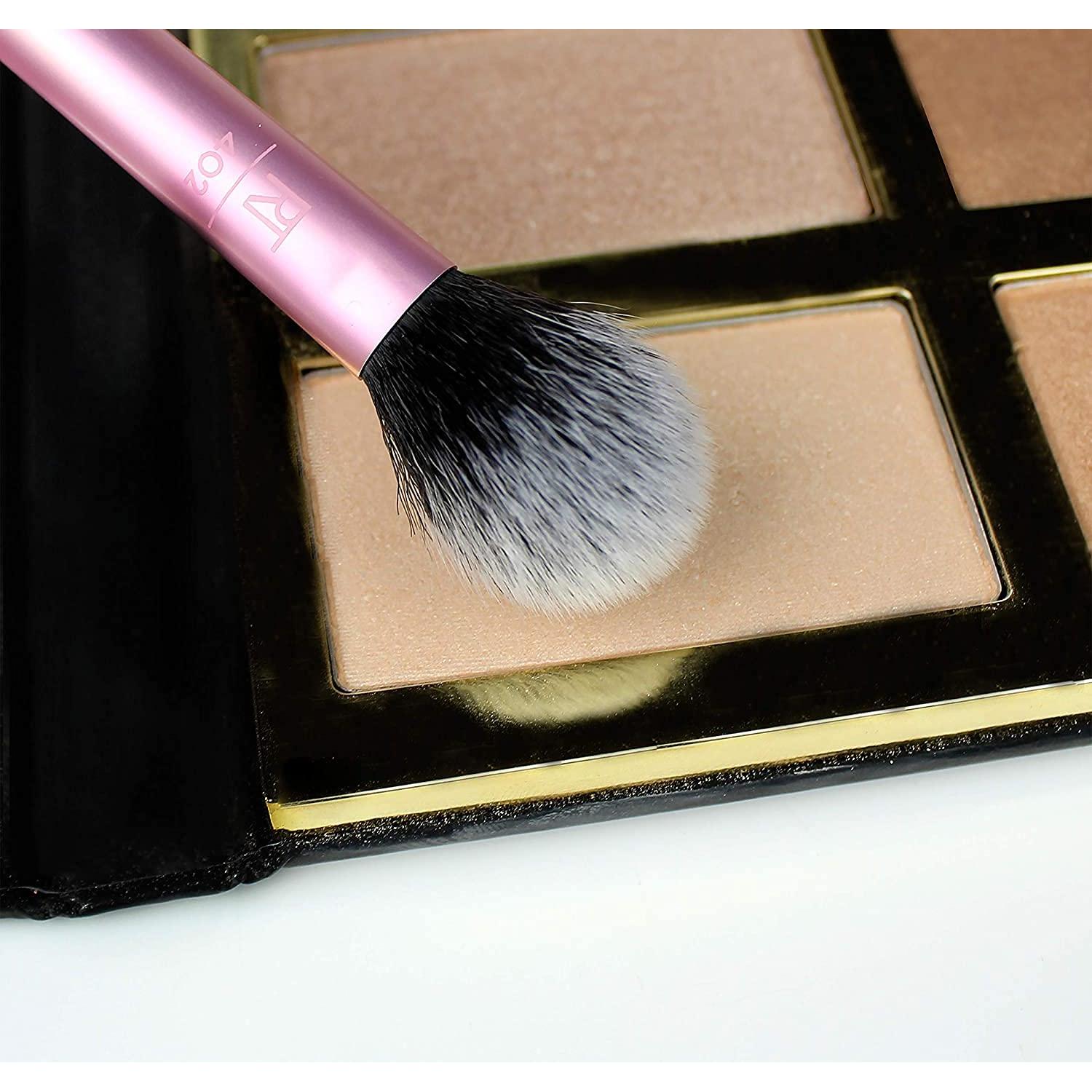 Brocha Profesional para Maquillaje en Polvo Real Techniques RT 402 - Paquete de 4, Rosa