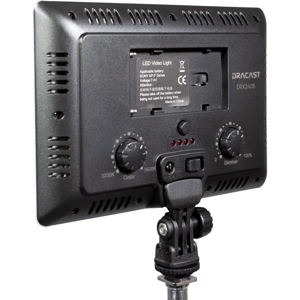 Luz LED de Video On-Camera Dracast X Series DRX240B Bicolor 3200K-5600K