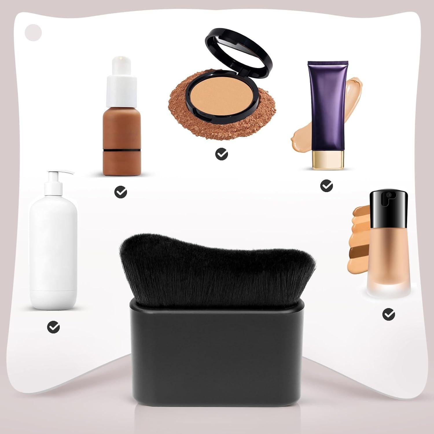 Brocha de Autobronceador UNIMEIX con Cerdas Densas - Negro