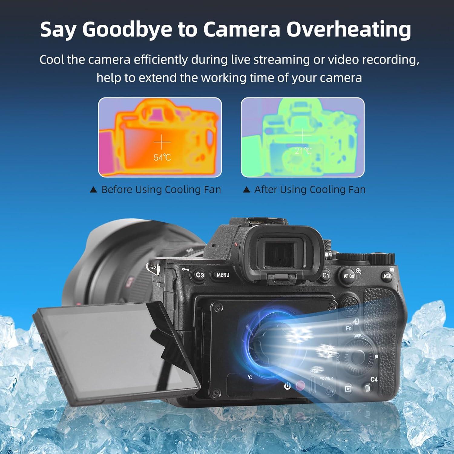Ventilador de Enfriamiento para Cámara USB-C con Control de Temperatura