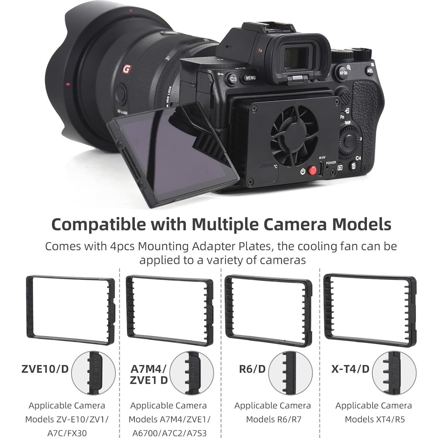 Ventilador de Enfriamiento para Cámara USB-C con Control de Temperatura