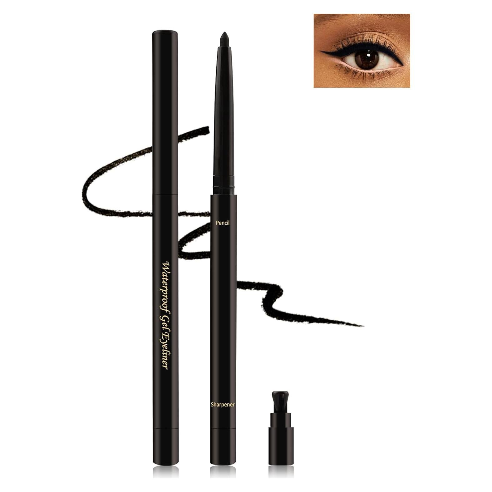 Delineador de Gel Negro Lestpola a Prueba de Agua 24H