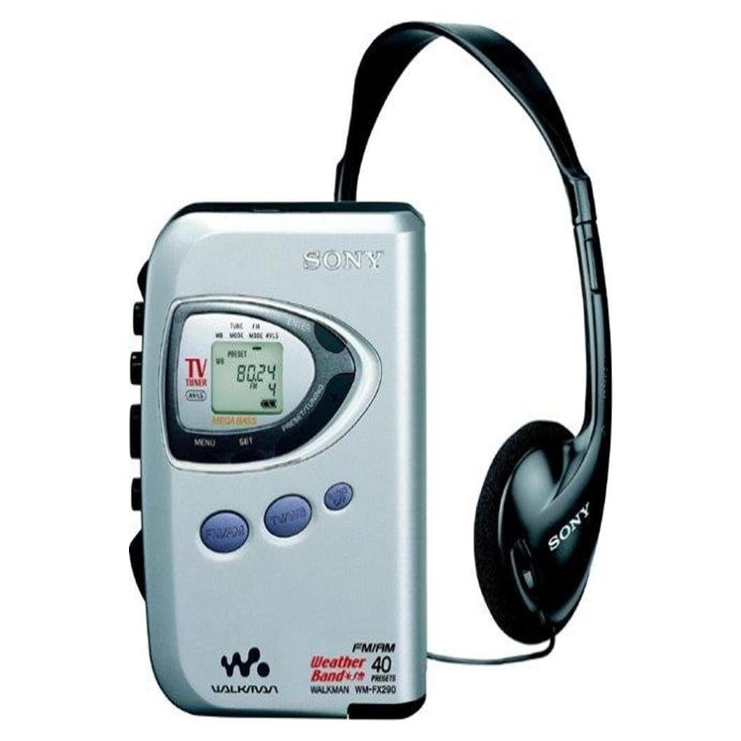 Reproductor de casetes Sony WM-FX290 con sintonizador FM/AM/TV
