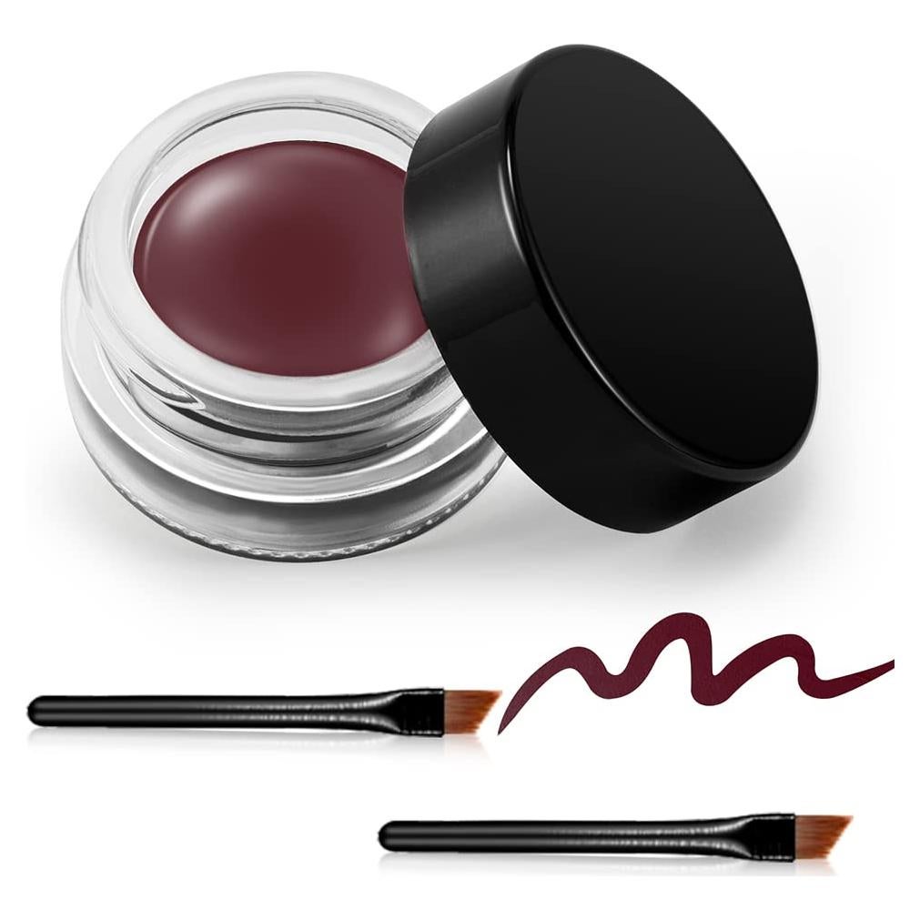 Delineador de Gel Impermeable Erinde 07 Rosa Seco con 2 Pinceles