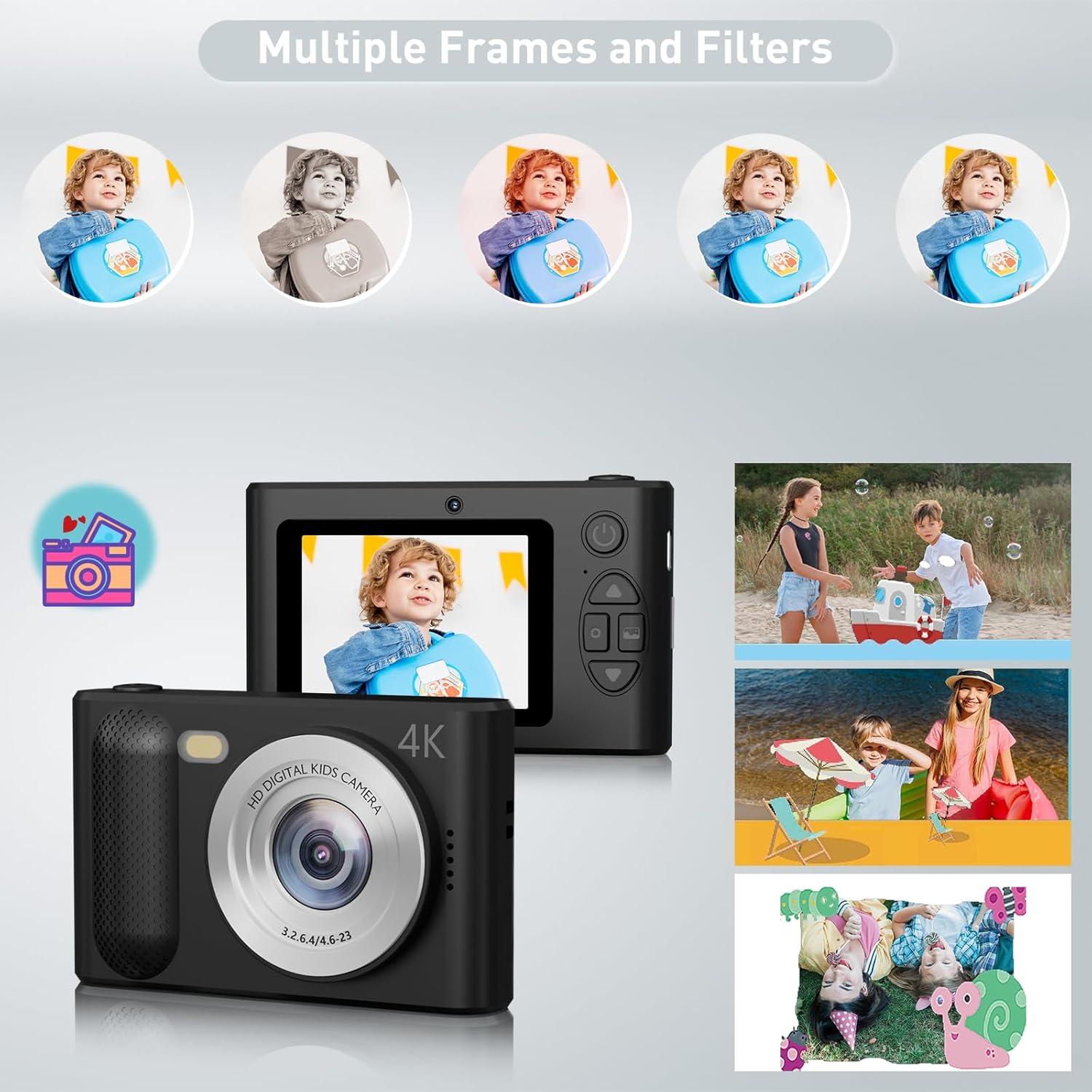 Cámara Digital para Niños Gtonster DC12 48MP 1080P con Luz