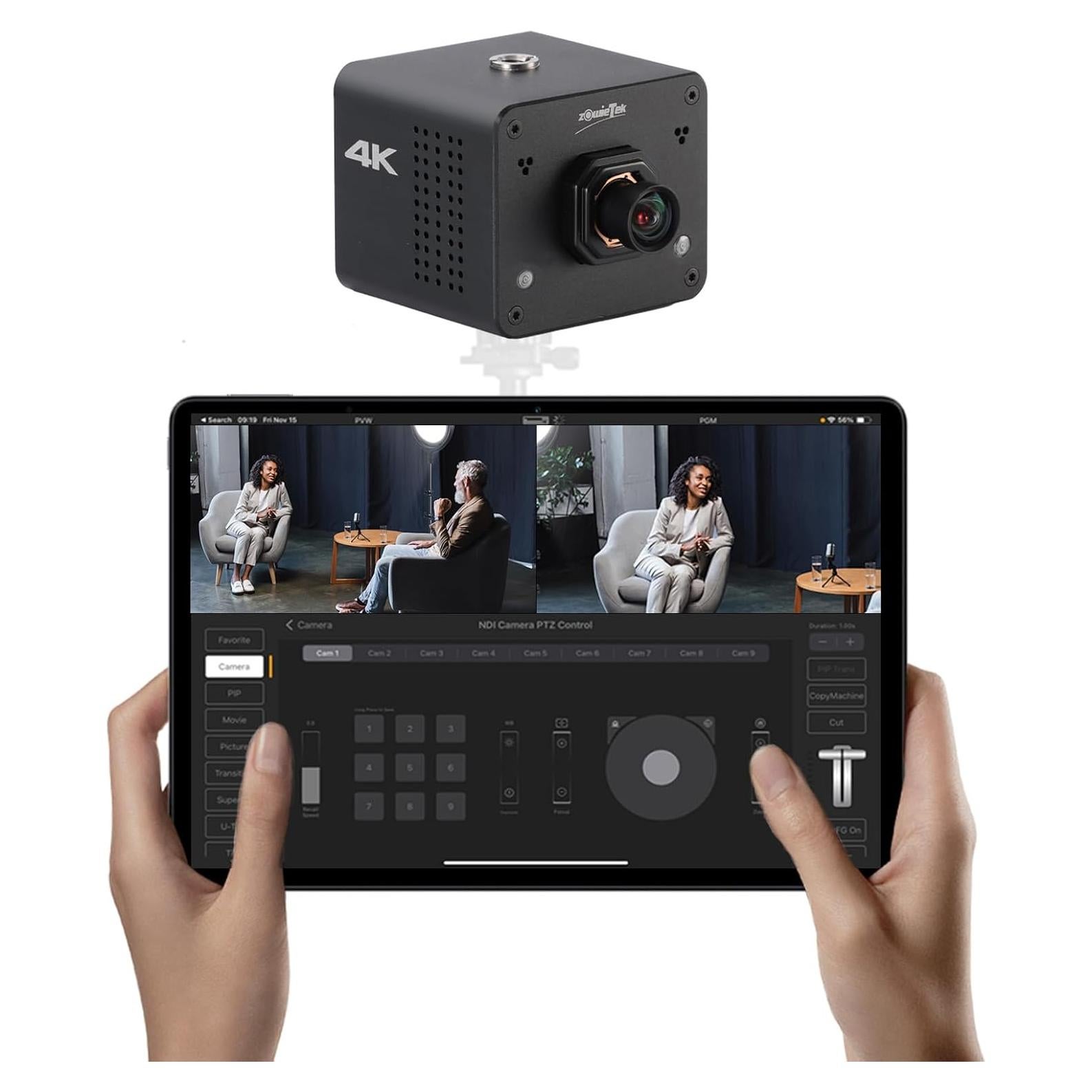 Cámara Zowietek 4K POV AF NDI|HX3 + App TopDirector