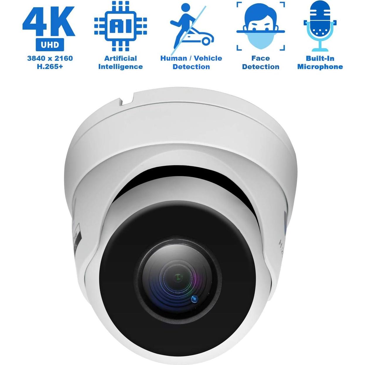 Sistema de Cámara de Seguridad GW 8 Canales 4K AI PoE con 6 Cámaras