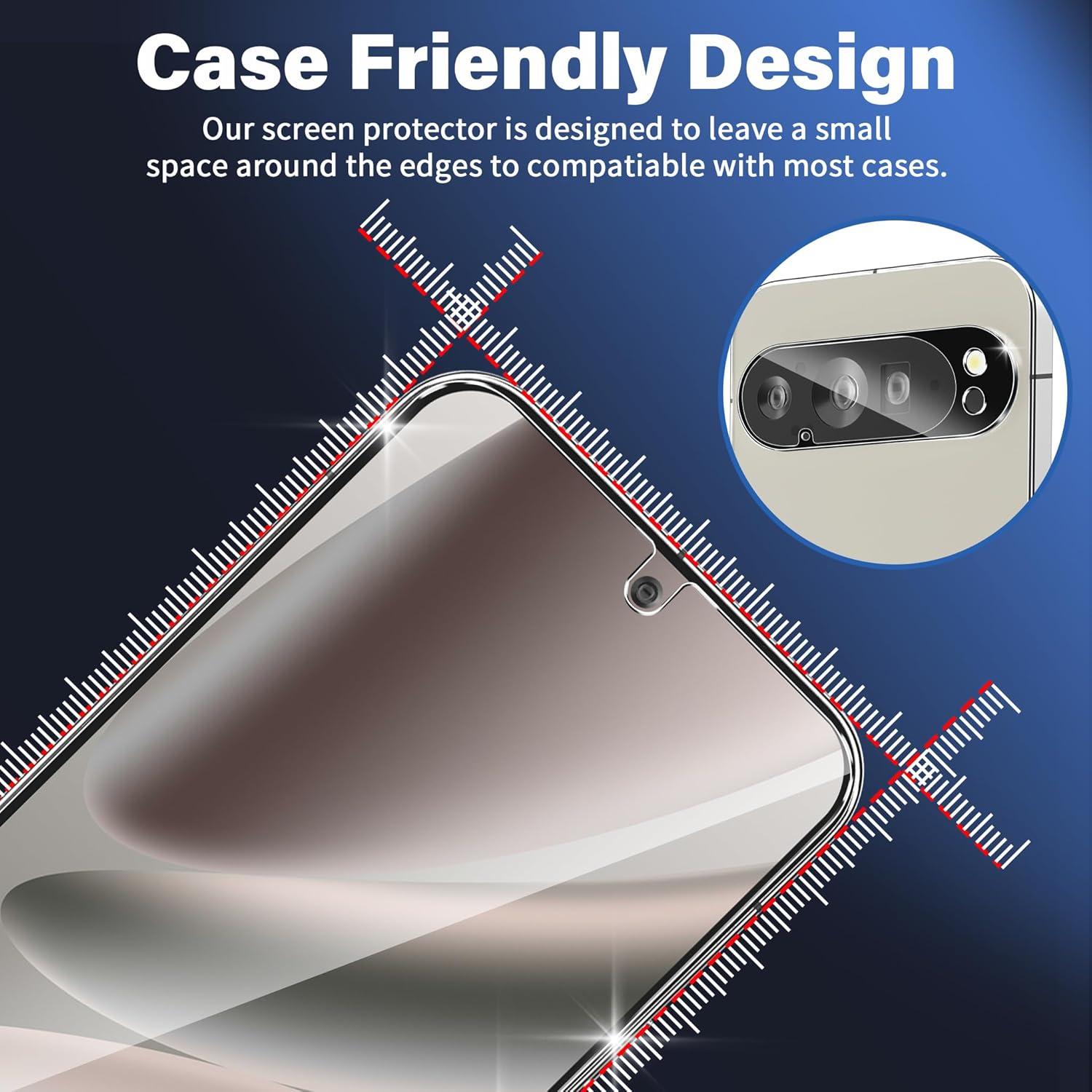 Paquete de 3 Protectores de Pantalla y Lente para Pixel 10 Pro