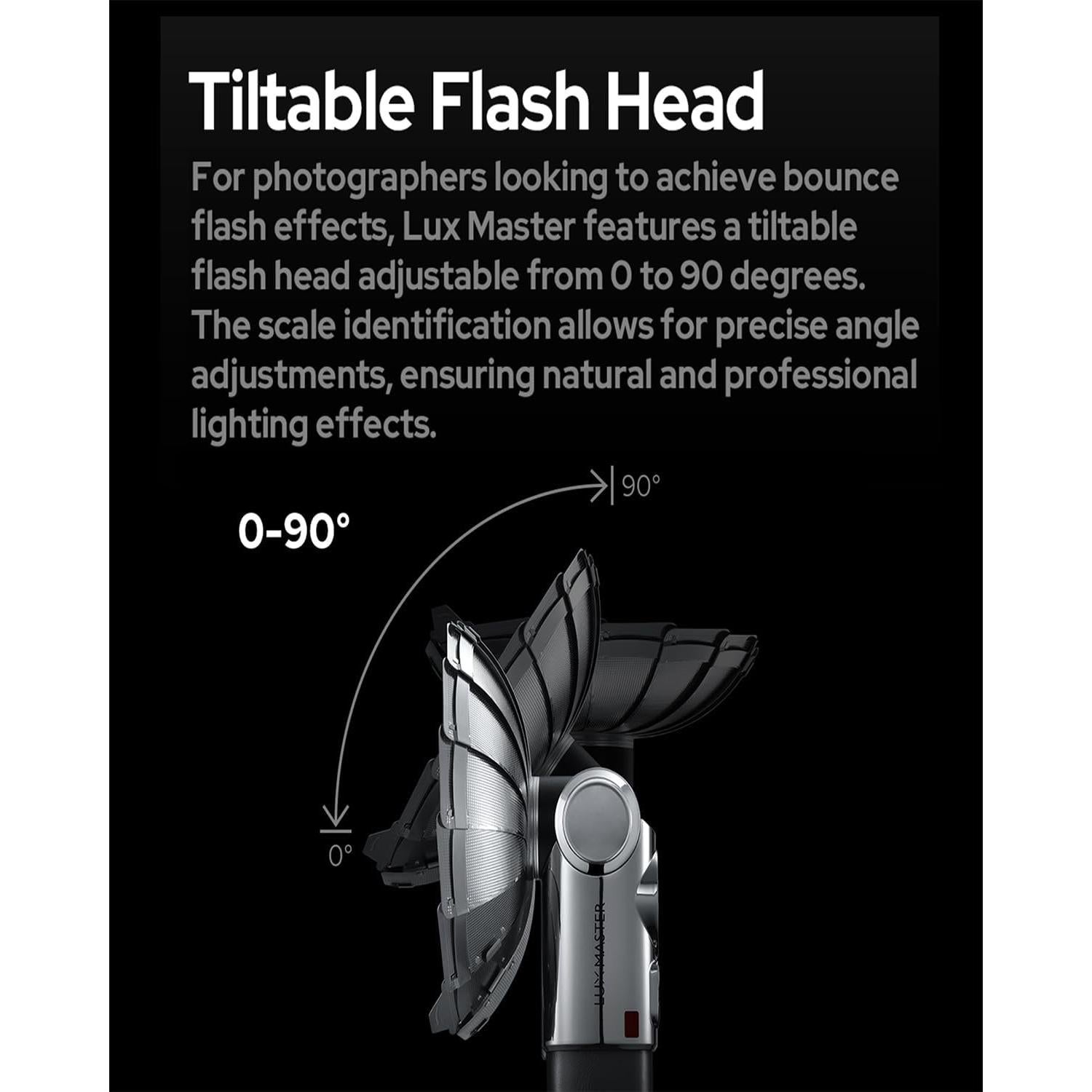 GODOX Flash Lux Master Vintage Flashlight - Touchscreen Smart Control, X3 Wireless Sync, TTL Compatible - Ideal for Portrait, Event Photography, and Creative Shoots