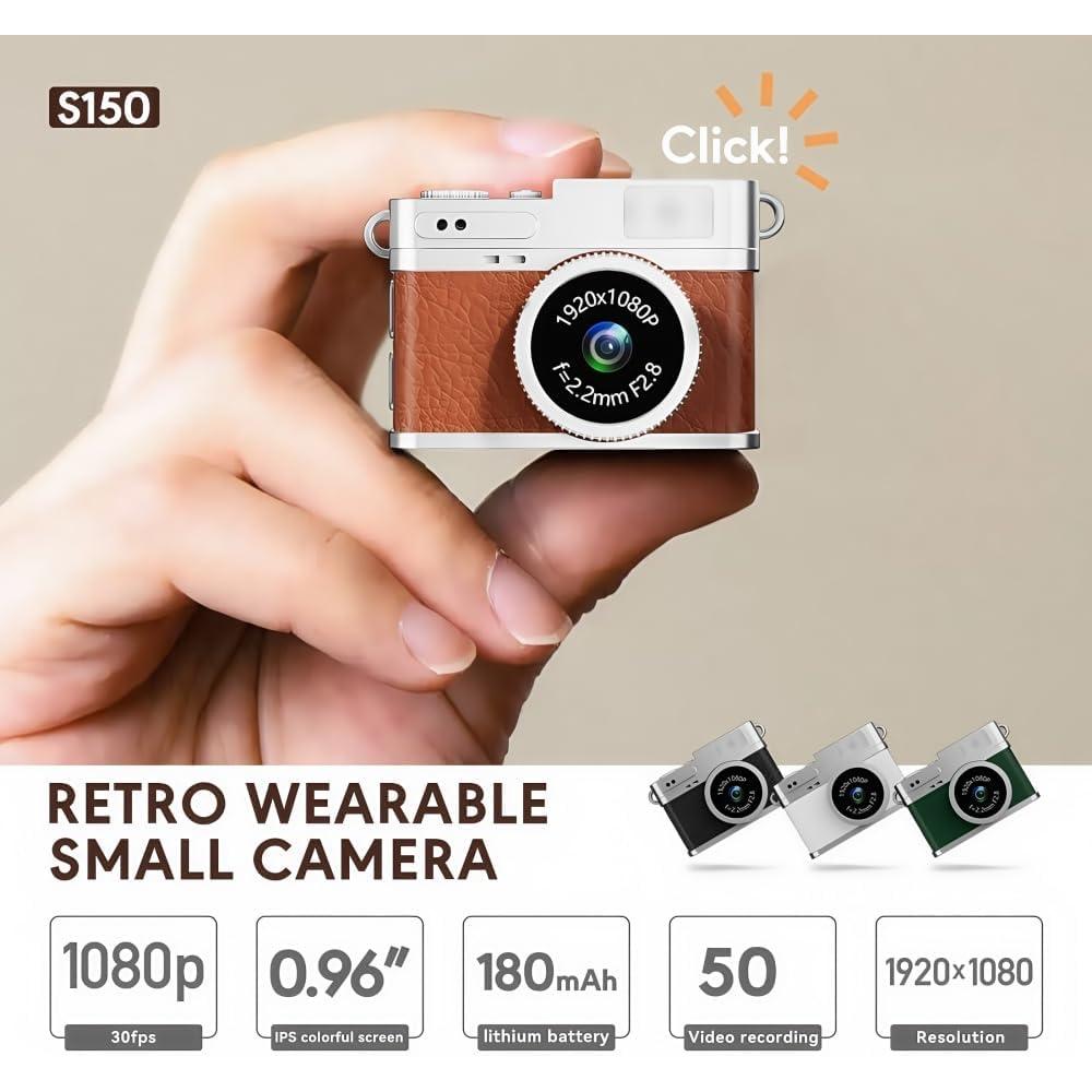 Cámara Digital Mini Retro RWSEFK S150 1080P HD 0.96" IPS