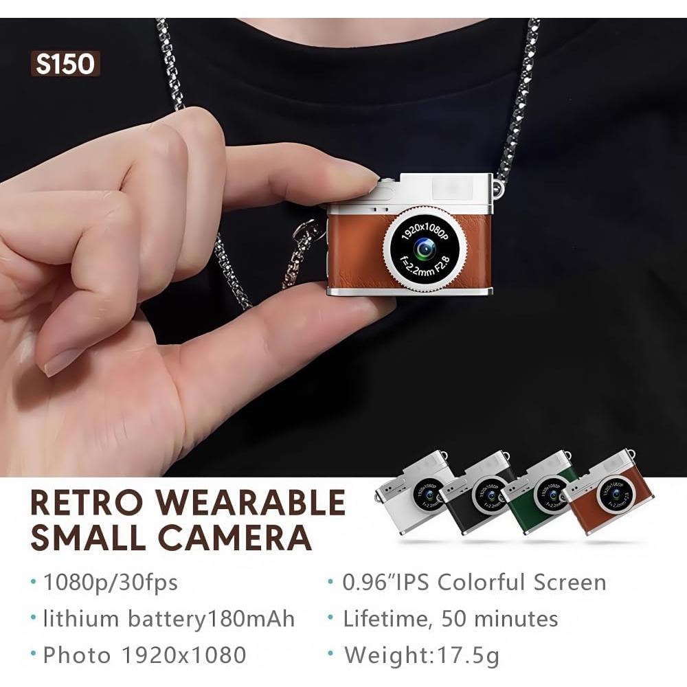 Cámara Digital Mini Retro RWSEFK S150 1080P HD 0.96" IPS