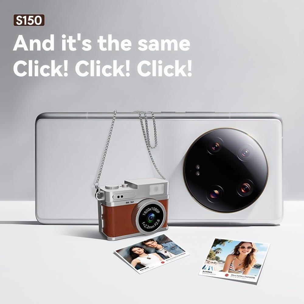 Cámara Digital Mini Retro RWSEFK S150 1080P HD 0.96" IPS