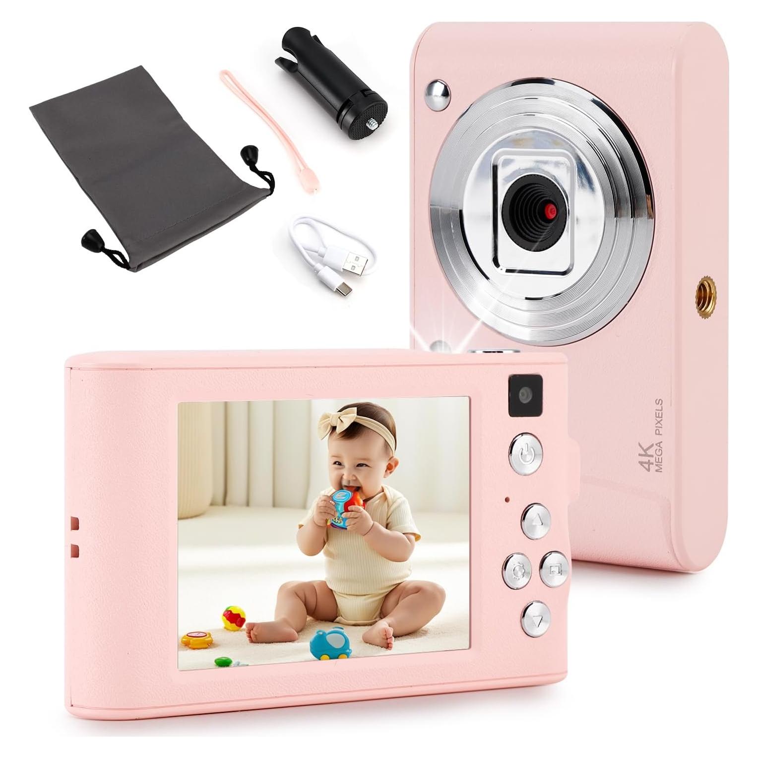 Cámara Digital Rosa XinM M-DC-P 12MP 720P 8X Zoom