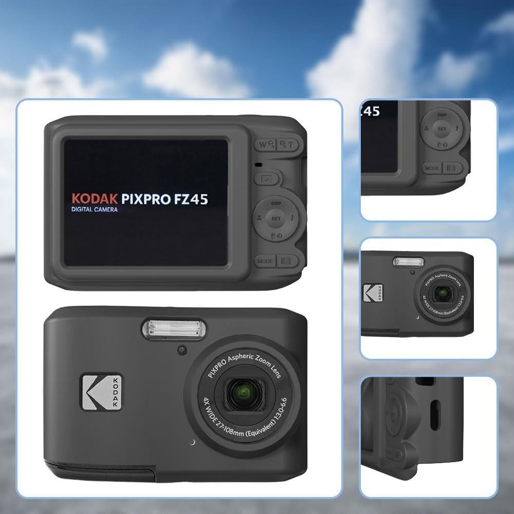 Funda de silicona Kodak PIXPRO FZ45 - Protección ligera negra