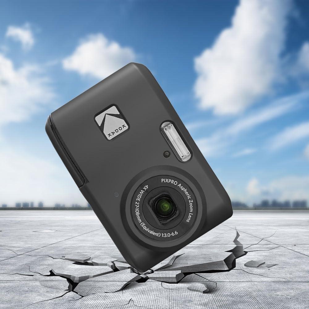 Funda de silicona Kodak PIXPRO FZ45 - Protección ligera negra