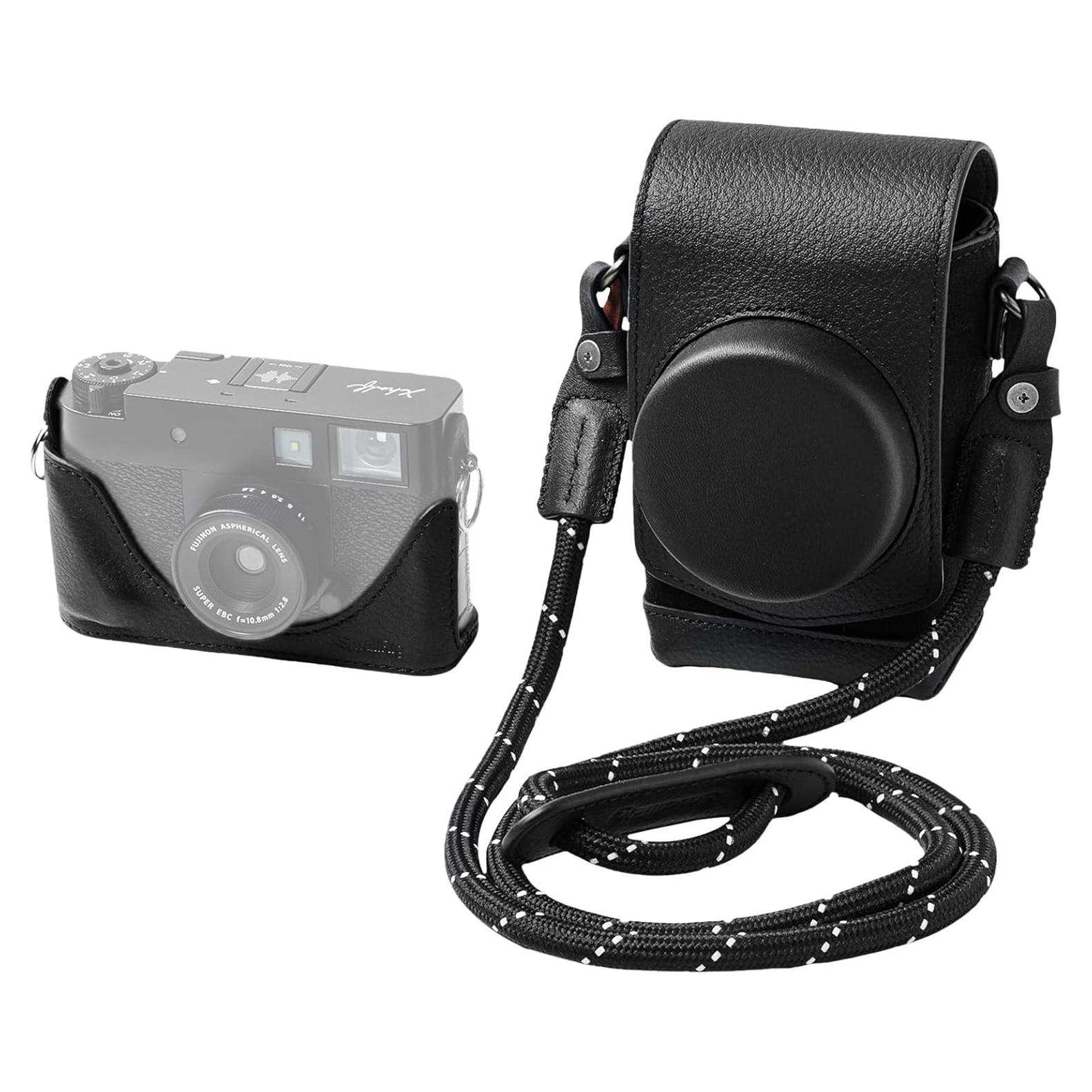 Kit de Funda de Cuero SMALLRIG para FUJIFILM X Half - Negro