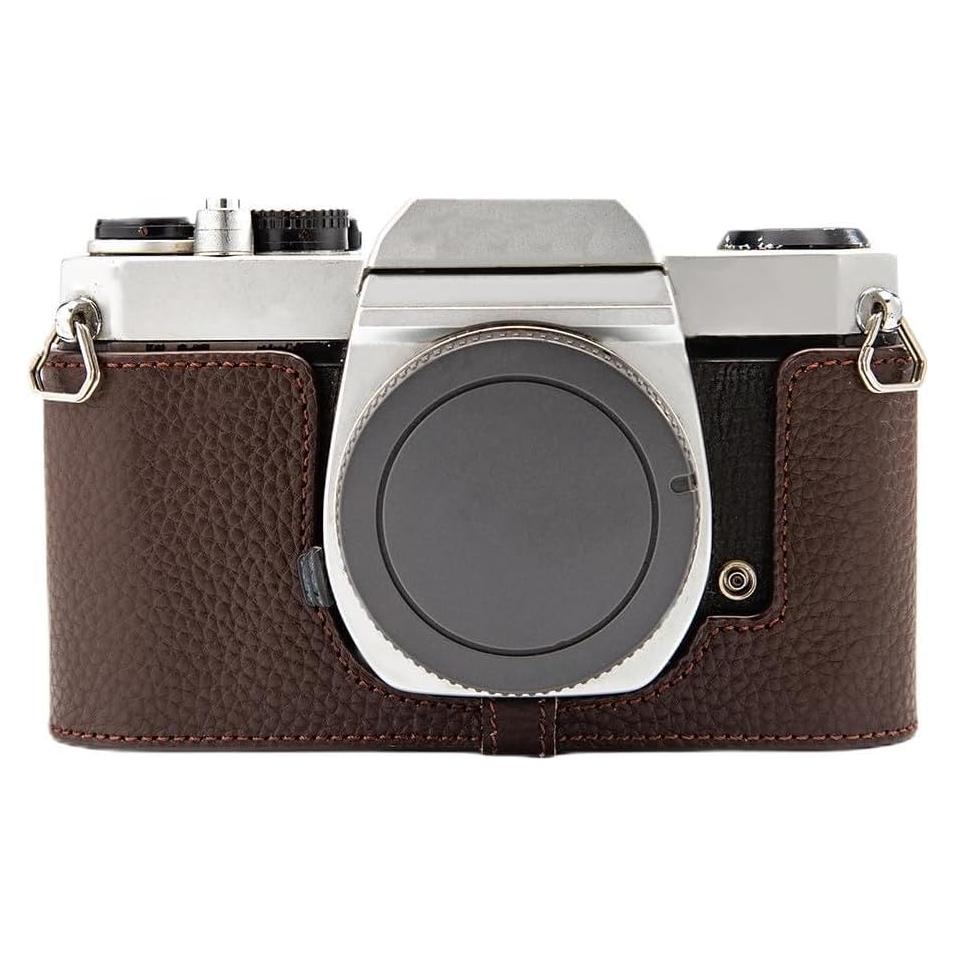 Funda de cuero genuino para cámara Pentax K1000 - Marrón