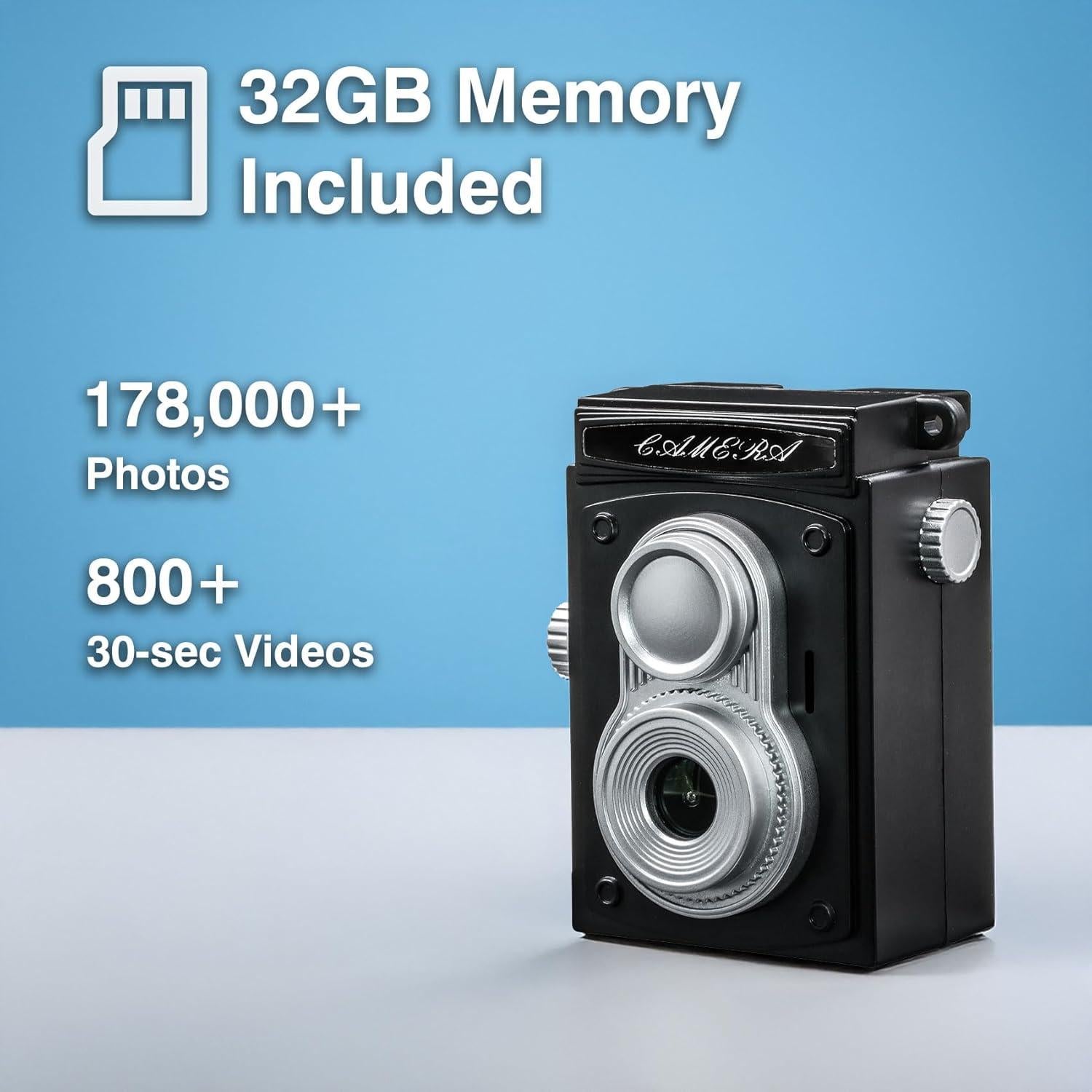 Cámara Digital OIKSPY OSA100 1080P con Pantalla LCD 3.3 cm