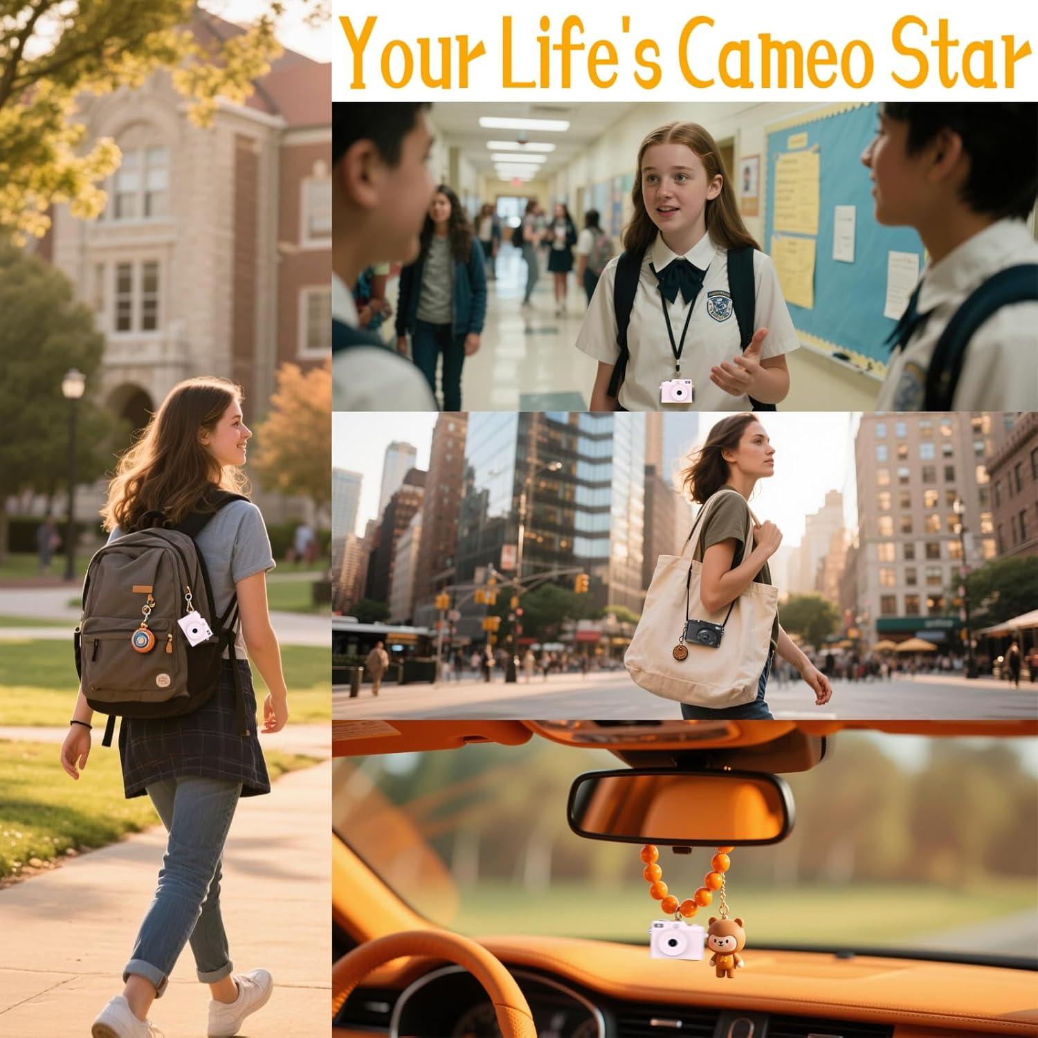 Cámara Mini Digital ONEFAR X2PRO 1080P Rosa con 32GB