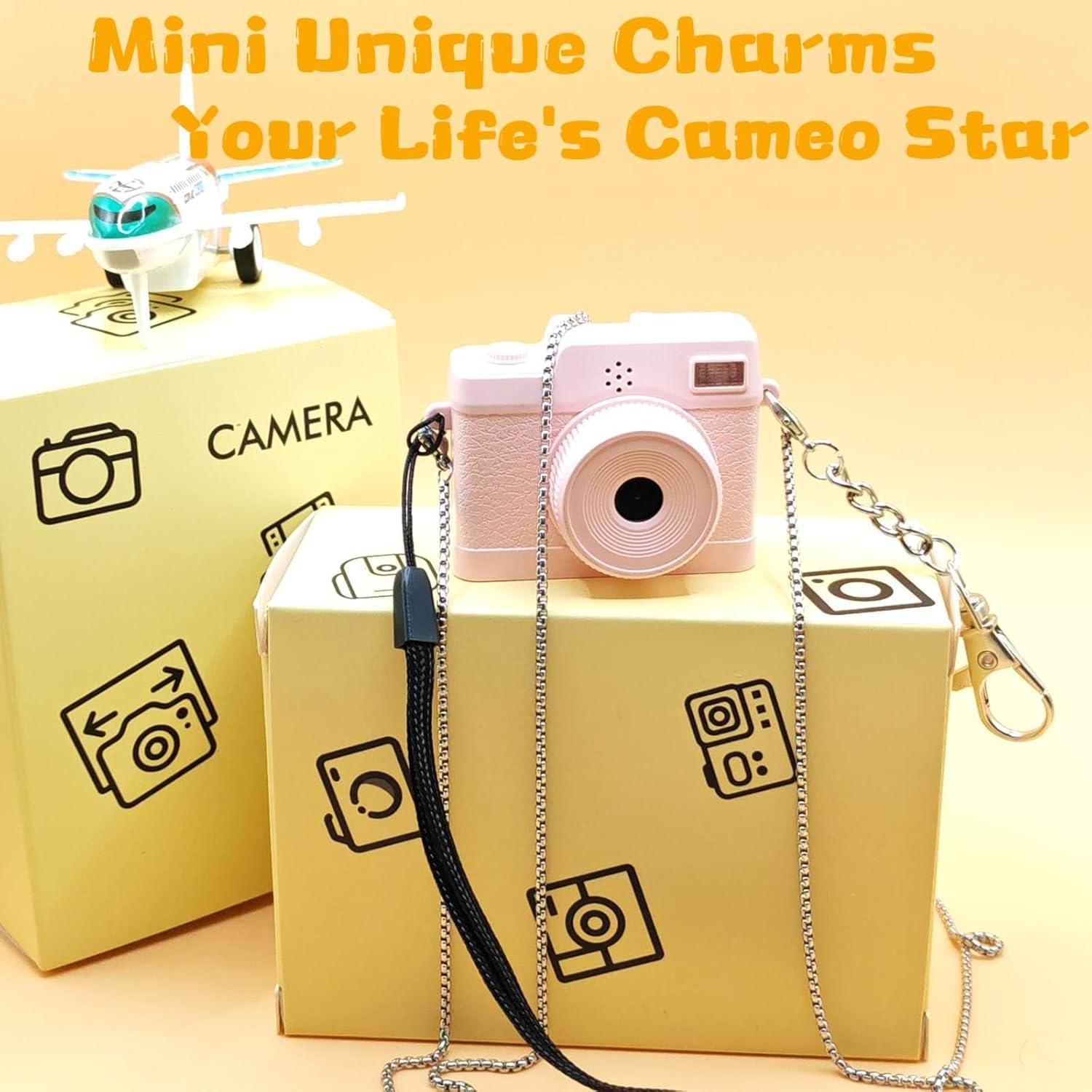 Cámara Mini Digital ONEFAR X2PRO 1080P Rosa con 32GB