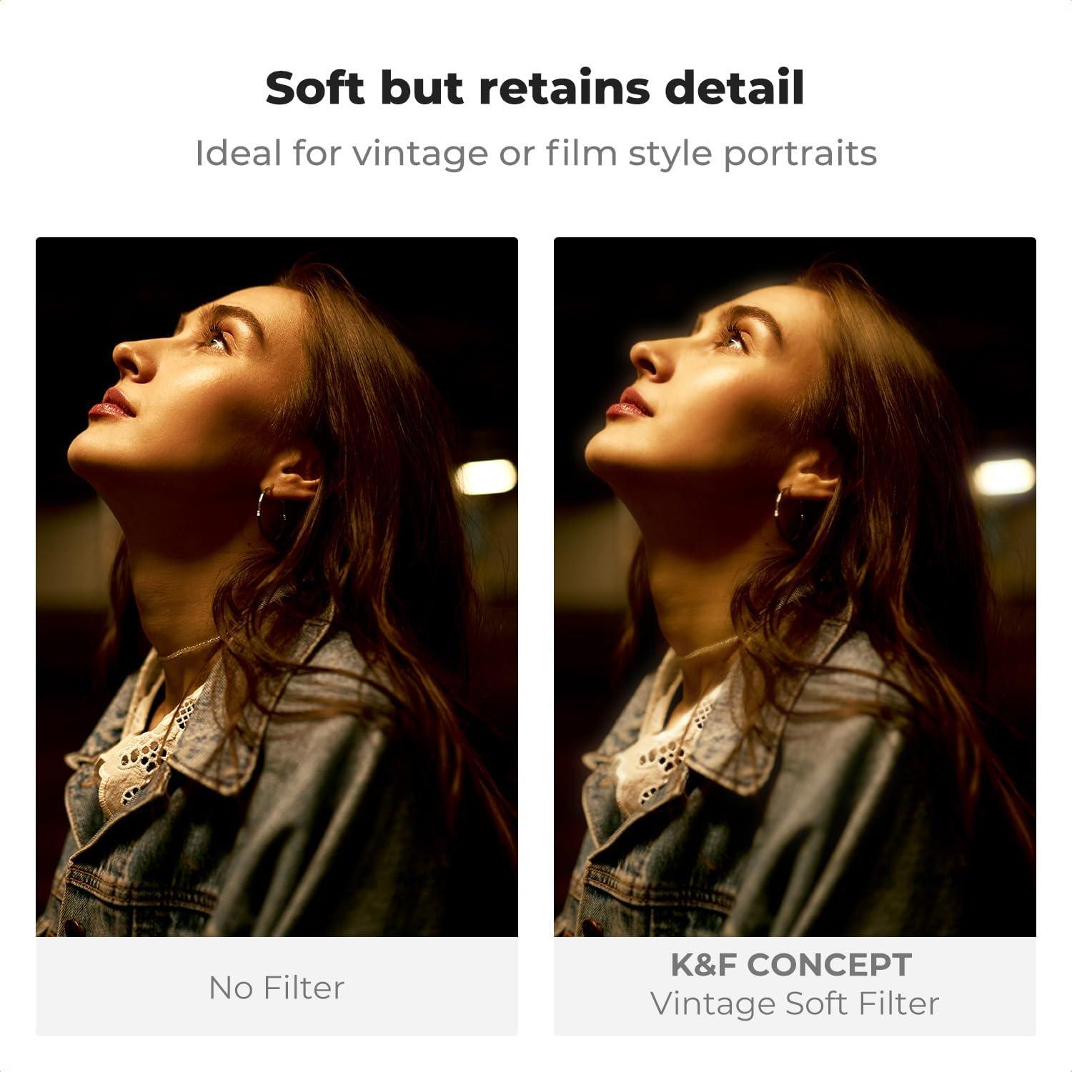 Filtro de Lente Suave 67mm K&F CONCEPT para Retrato y Video