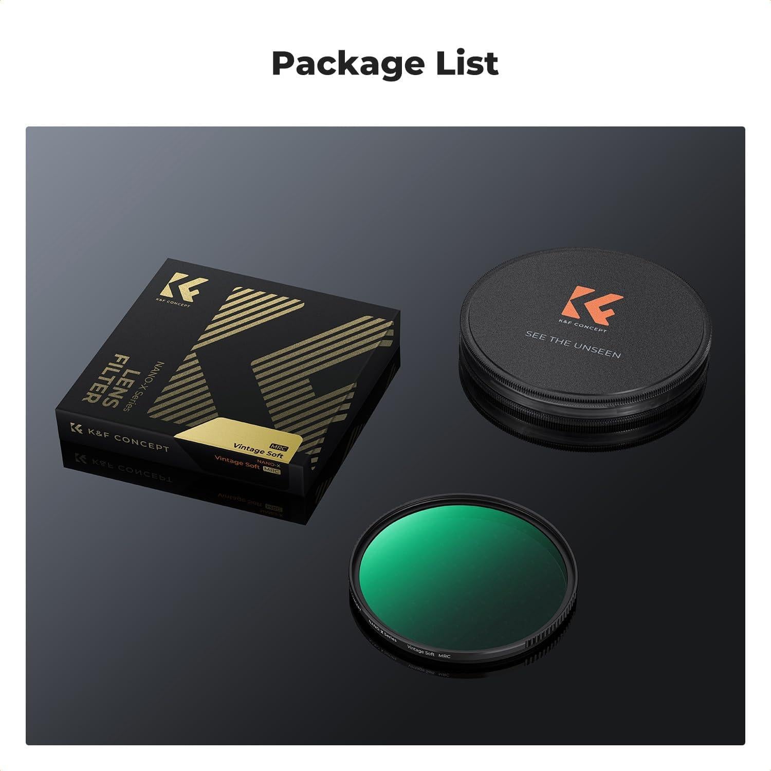 Filtro de Lente Suave 67mm K&F CONCEPT para Retrato y Video
