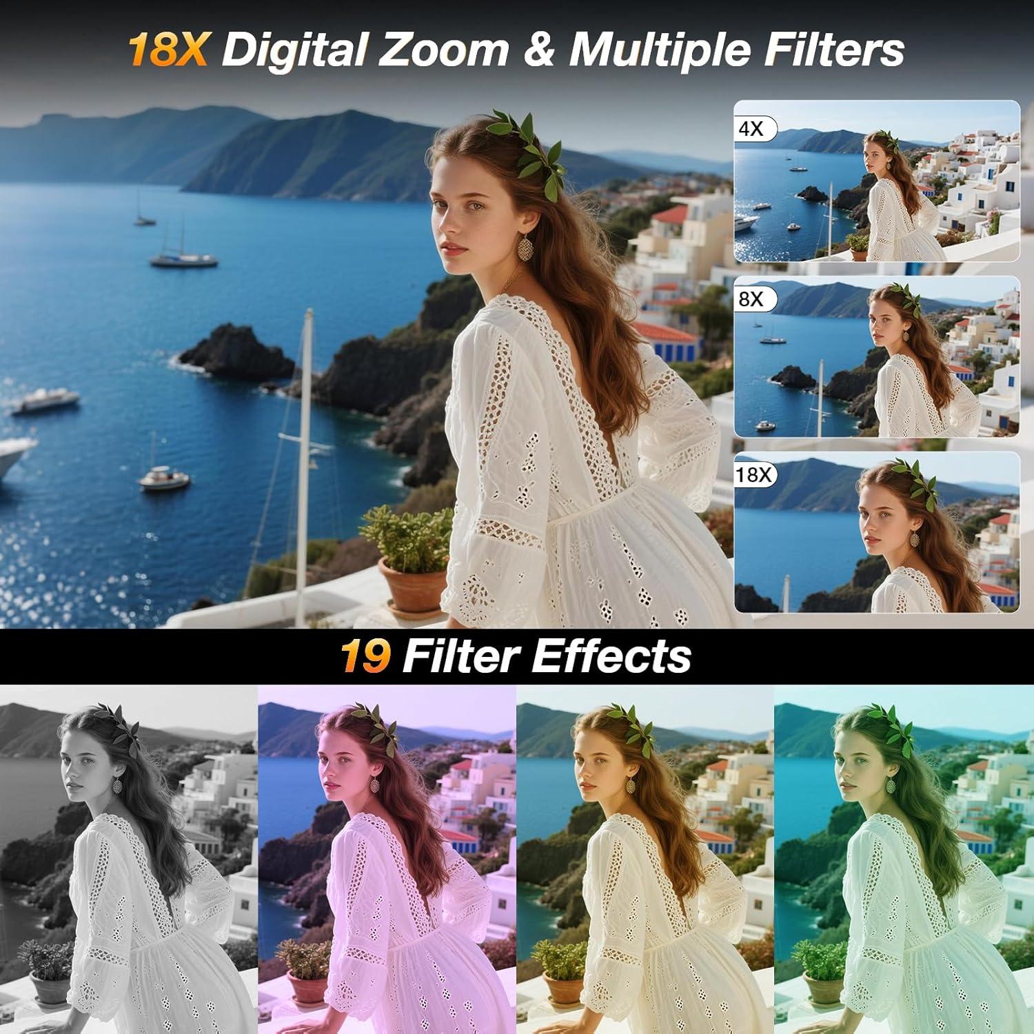 Cámara Digital 5K Luluckck S150PRO 80MP Pantalla Dual