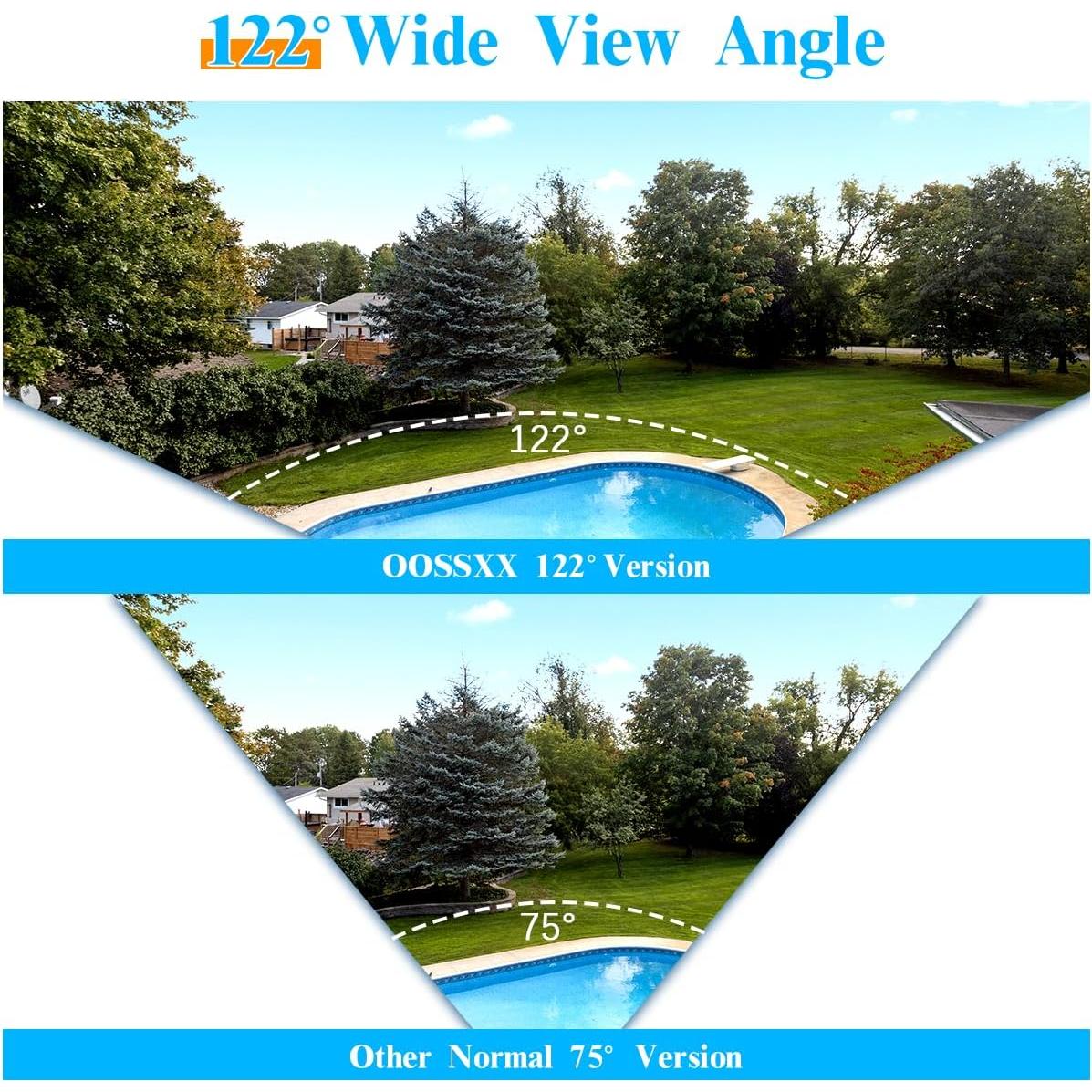 Cámara de Seguridad Domo OOSSXX 5MP HD IP67 para Interior/Exterior