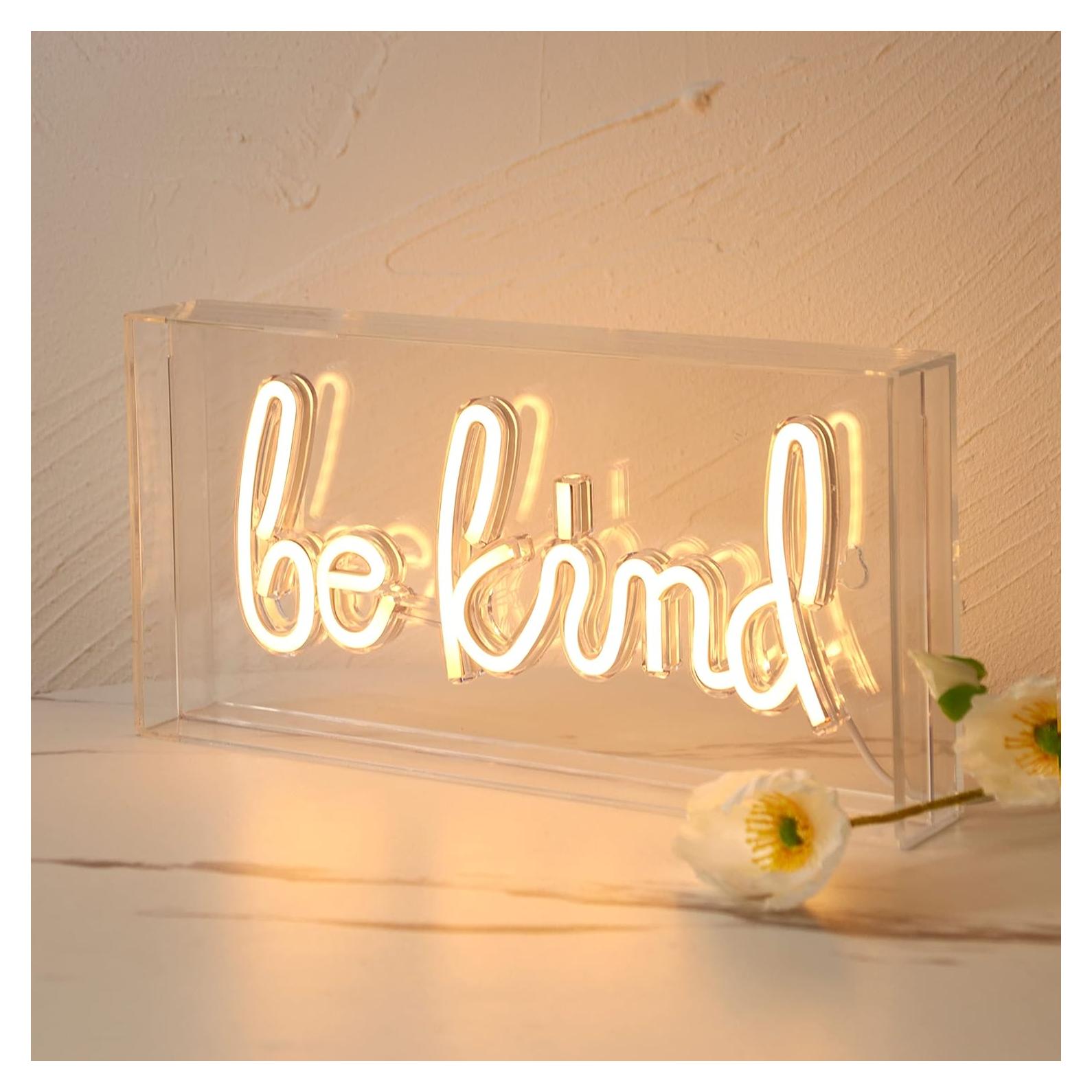 Luz Neón Decorativa Heliwey 'Se Amable' 30x15 cm