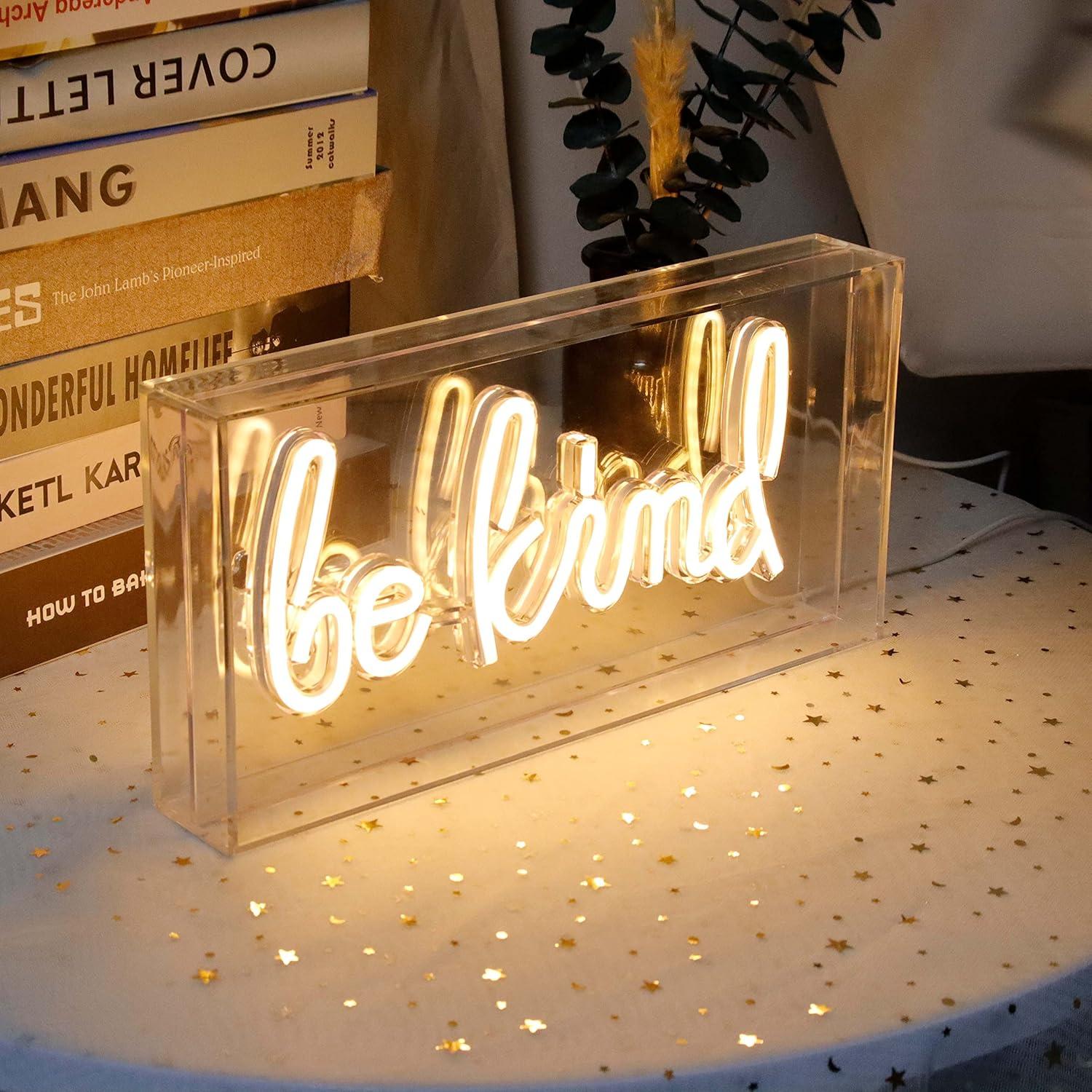 Luz Neón Decorativa Heliwey 'Se Amable' 30x15 cm