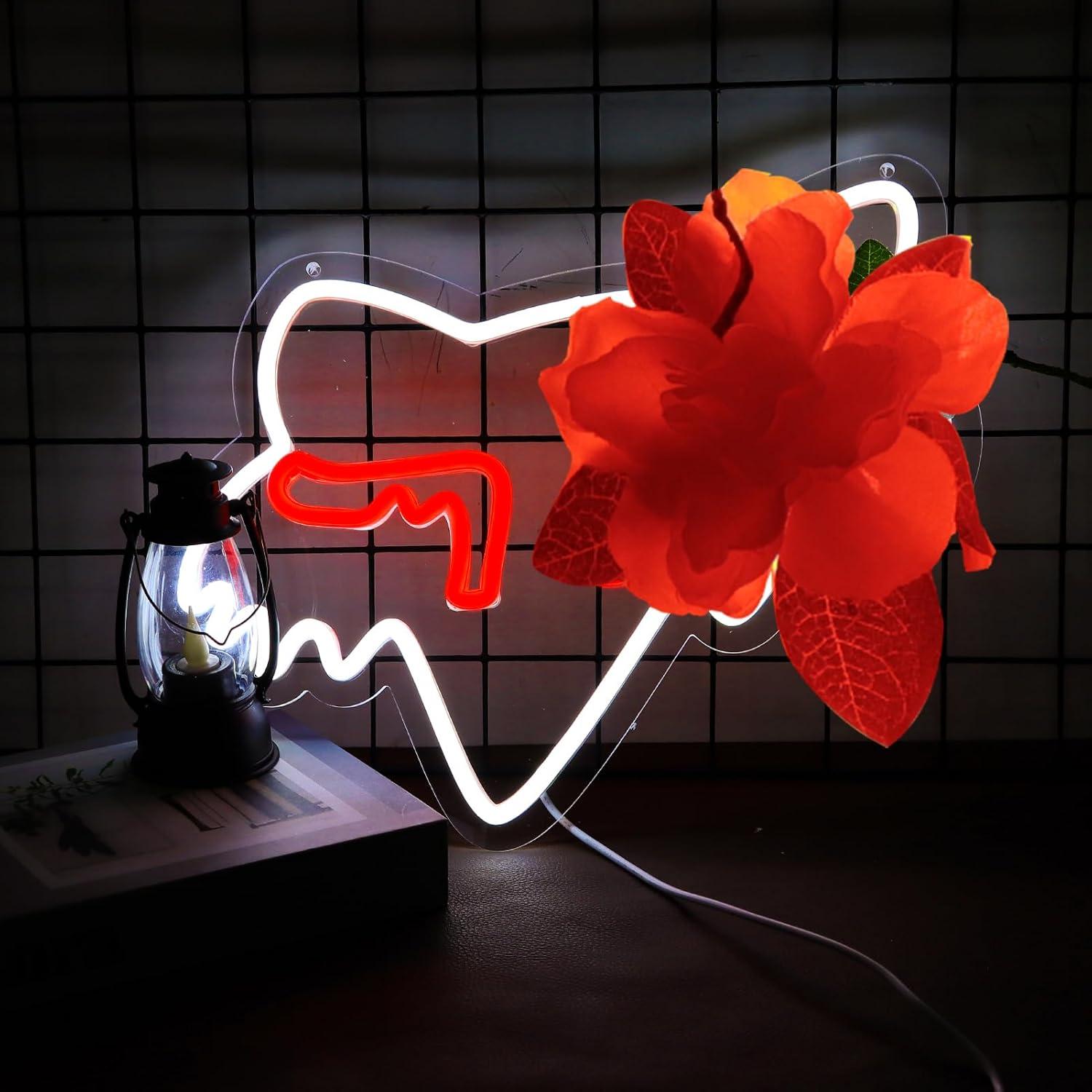 Cartel de Neón Fox AHlove 35.1x27.7cm LED Decoración