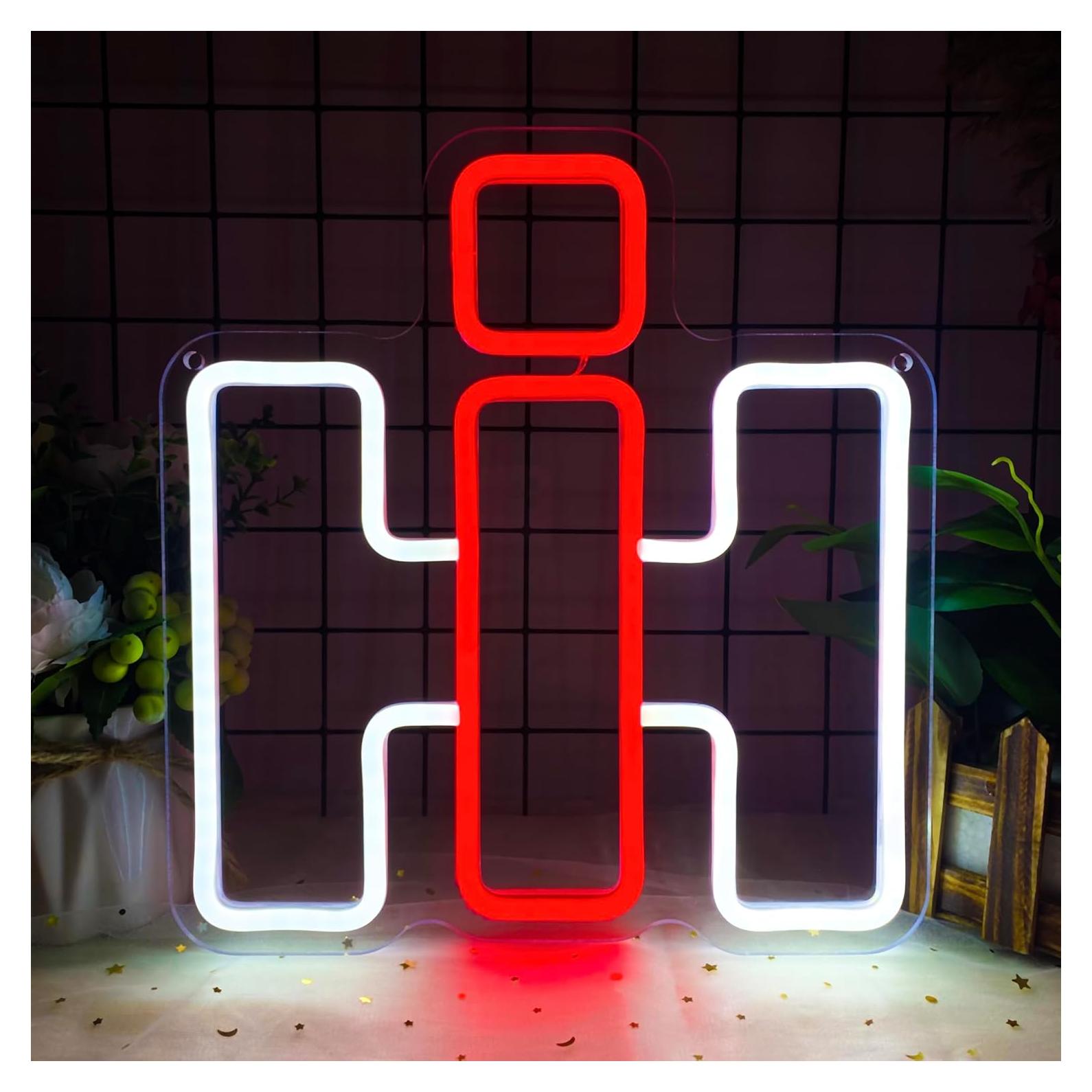 Cartel de Neón LED Foxiden International Harvester 30x30cm