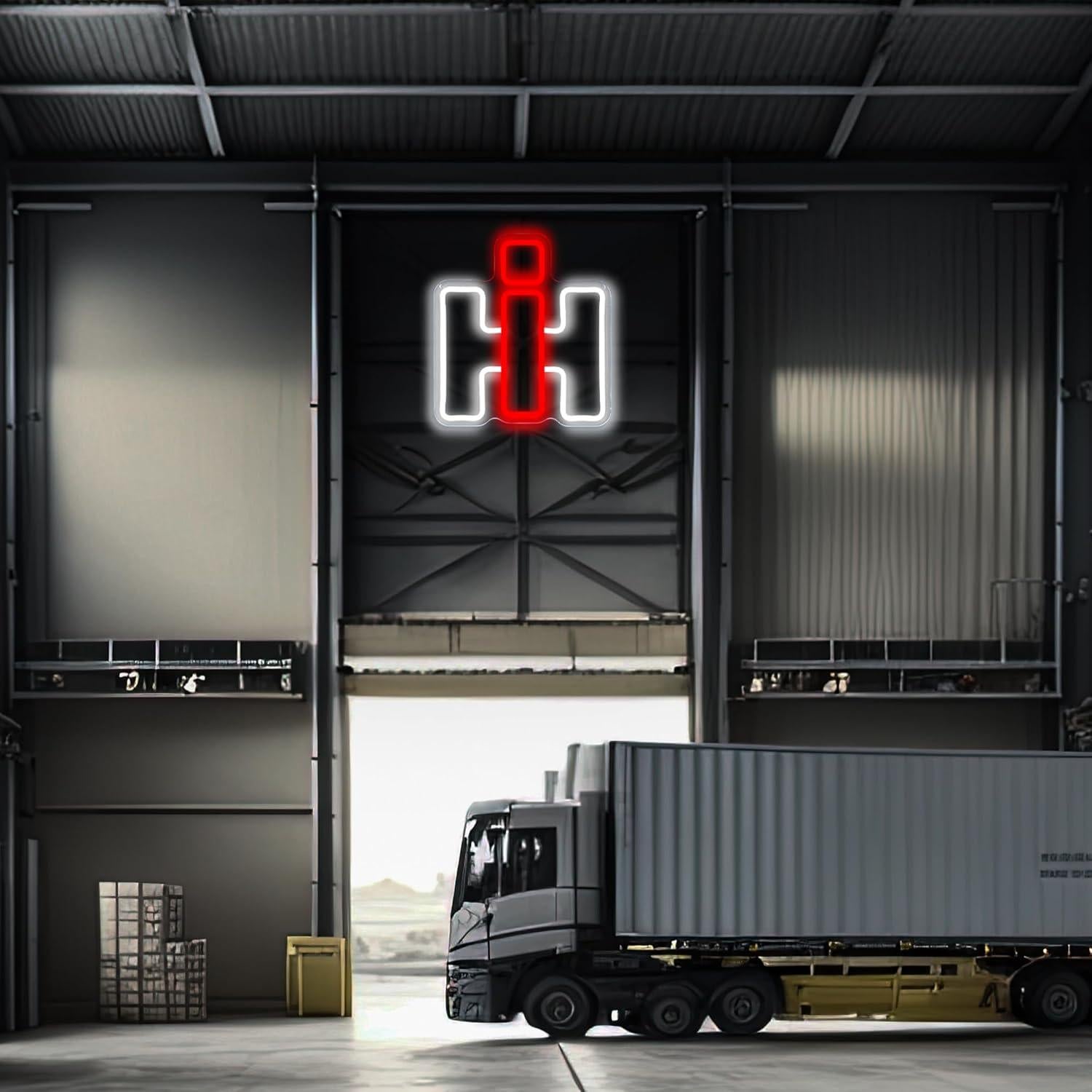 Cartel de Neón LED Foxiden International Harvester 30x30cm