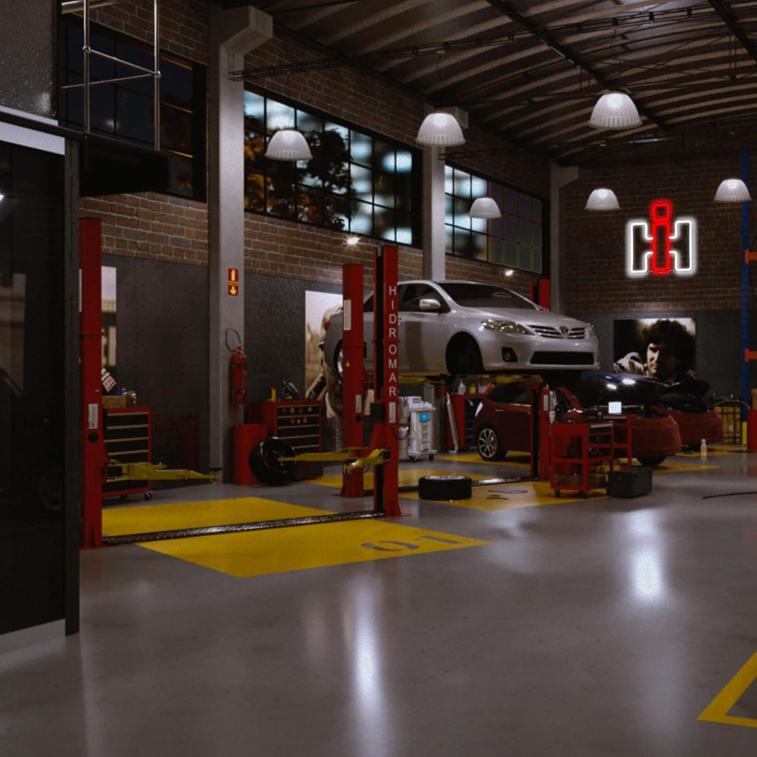 Cartel de Neón LED Foxiden International Harvester 30x30cm