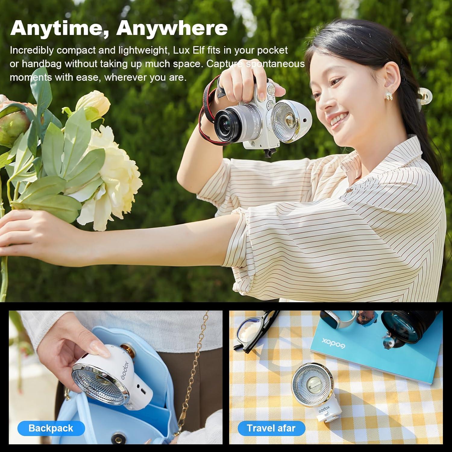 Flash Retro Godox Lux Elf para Fotografía - 400 Destellos