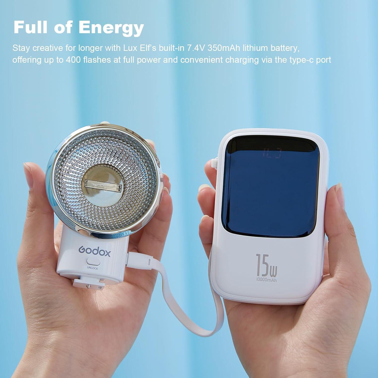 Flash Retro Godox Lux Elf para Fotografía - 400 Destellos