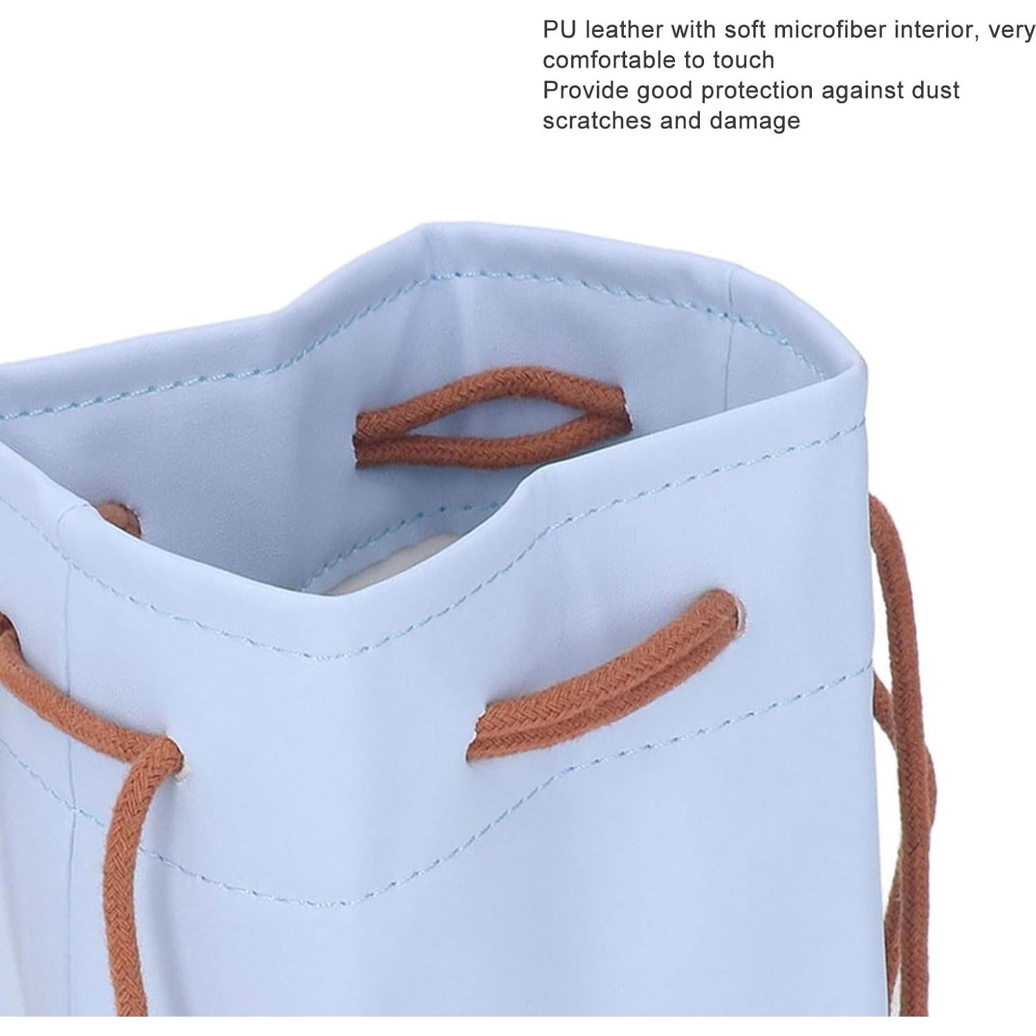 Funda de cámara Dpofirs azul, bolsa suave y compacta 19.5x11.5cm