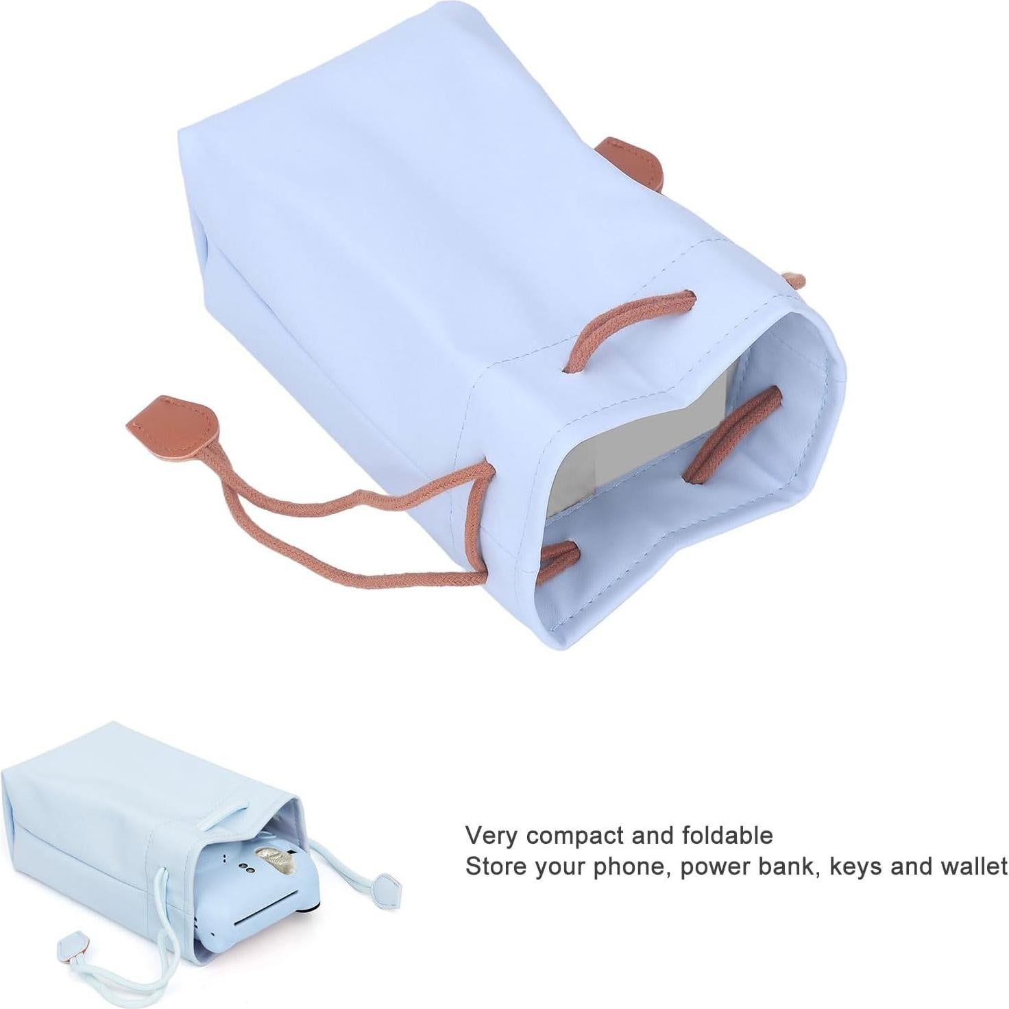 Funda de cámara Dpofirs azul, bolsa suave y compacta 19.5x11.5cm