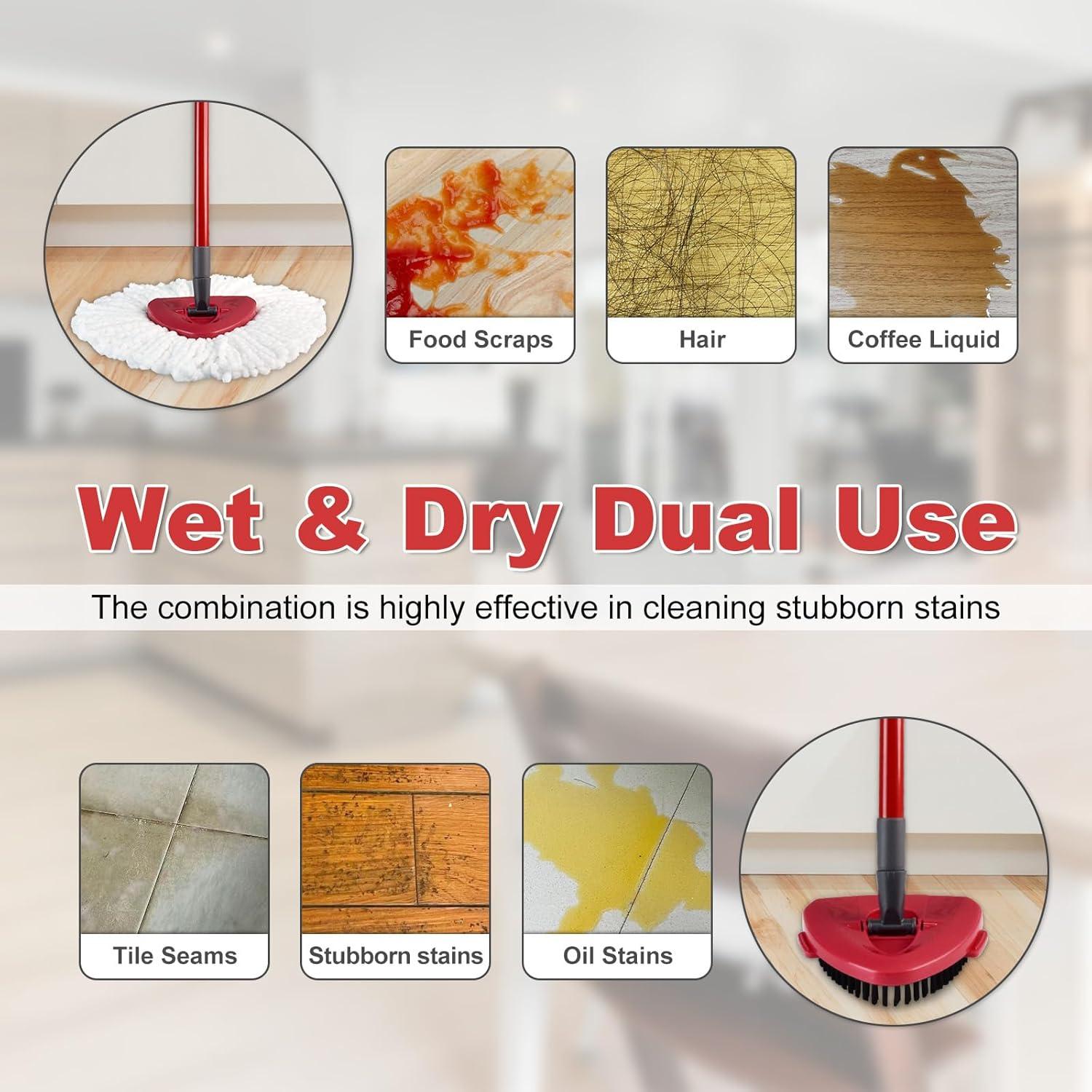 Reemplazo Mop Ocedar Yuunaie 4 Secciones 2 Cabezas Microfibra