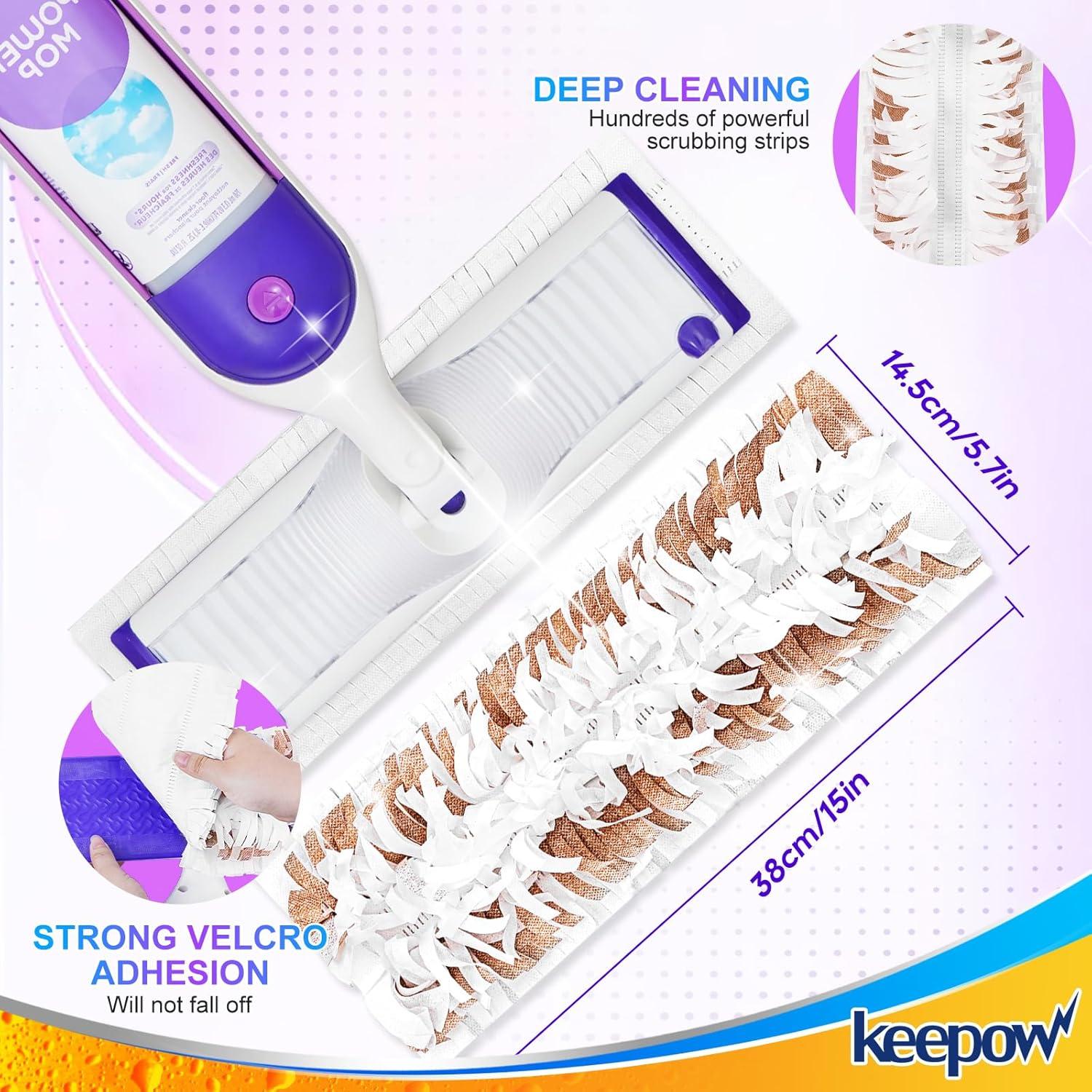 Recargas Almohadillas Desechables KEEPOW para Mopas PowerMop - 24 Unidades