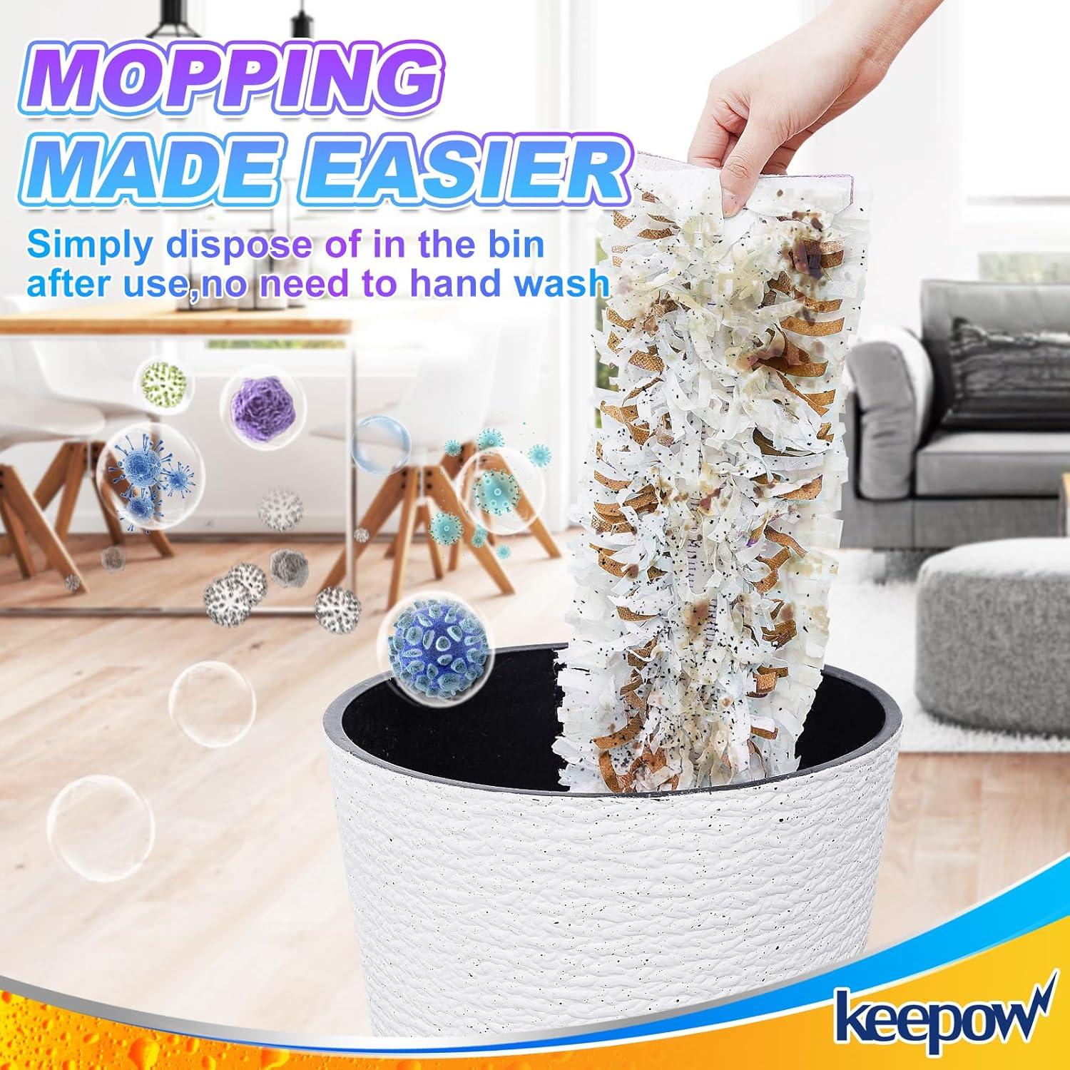 Recargas Almohadillas Desechables KEEPOW para Mopas PowerMop - 24 Unidades