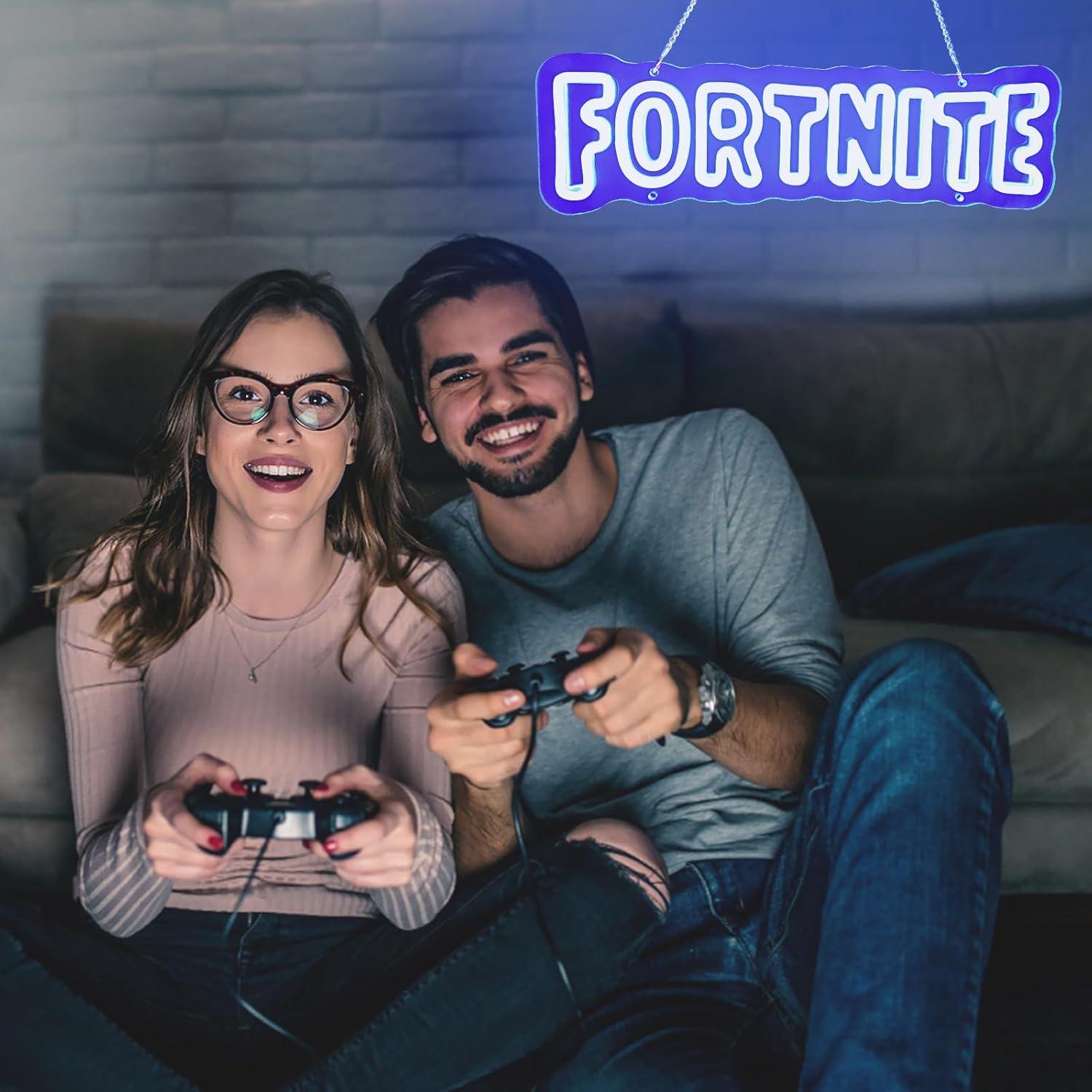 Luz de Neón Gamer JMIVHYE LED Azul 34.8x10.9cm USB