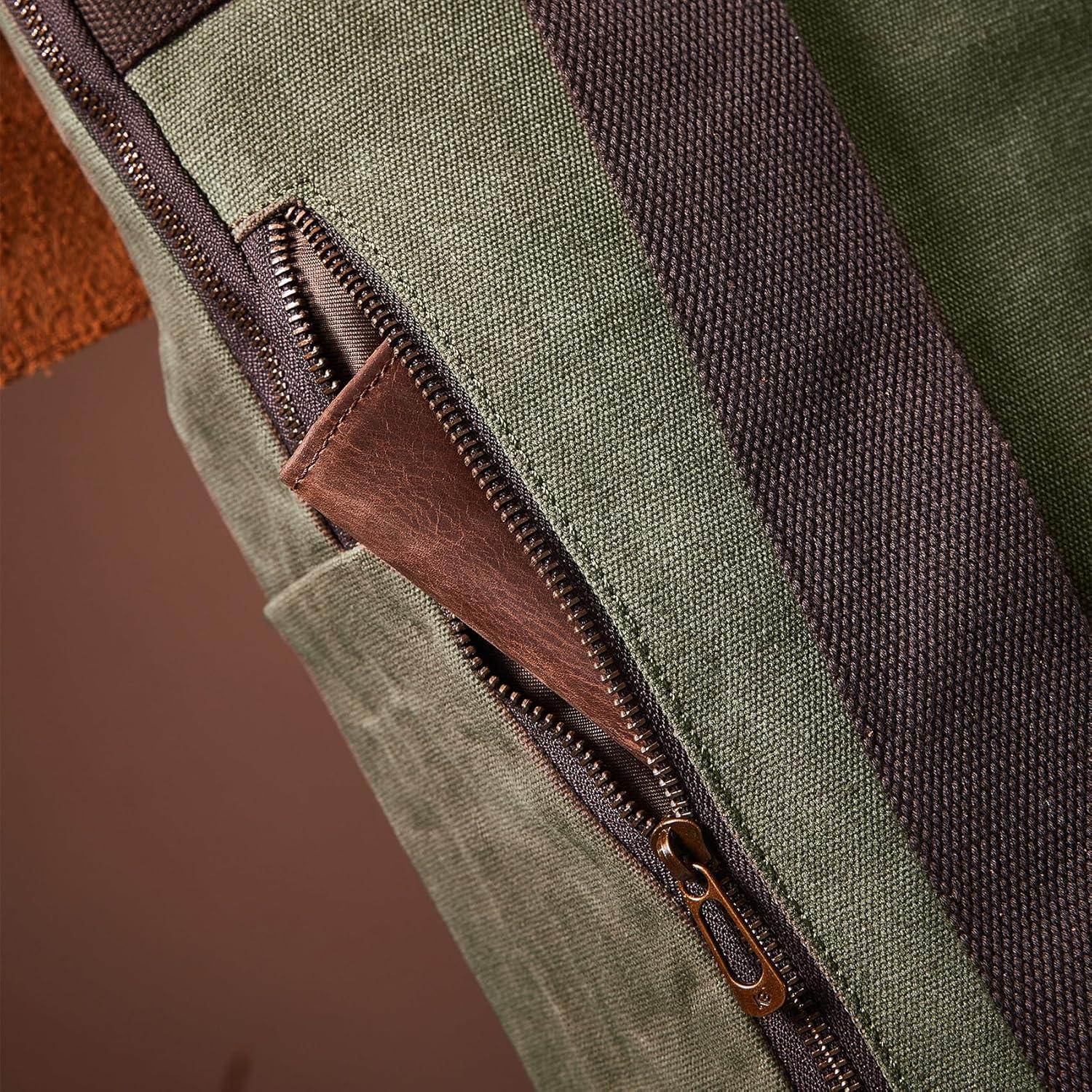 Mochila de Lona Impermeable Vintage BTBP011 para Laptop 15.6"