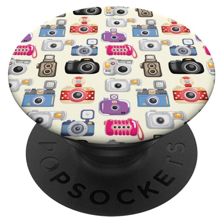 PopSocket Agarre Intercambiable Patrón Cámara Vintage