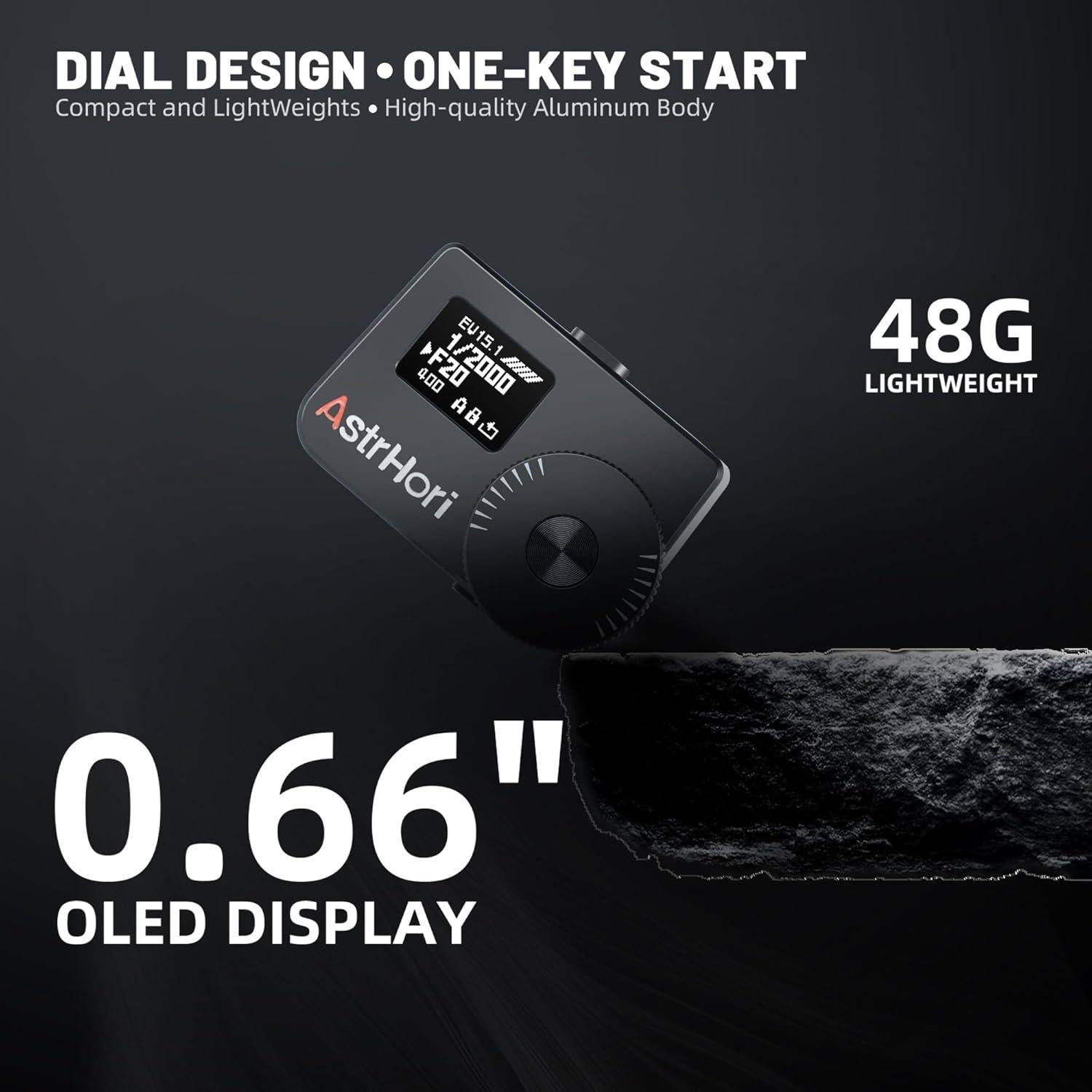 Medidor de Luz AstrHori CGB-B-S-FT con Pantalla OLED