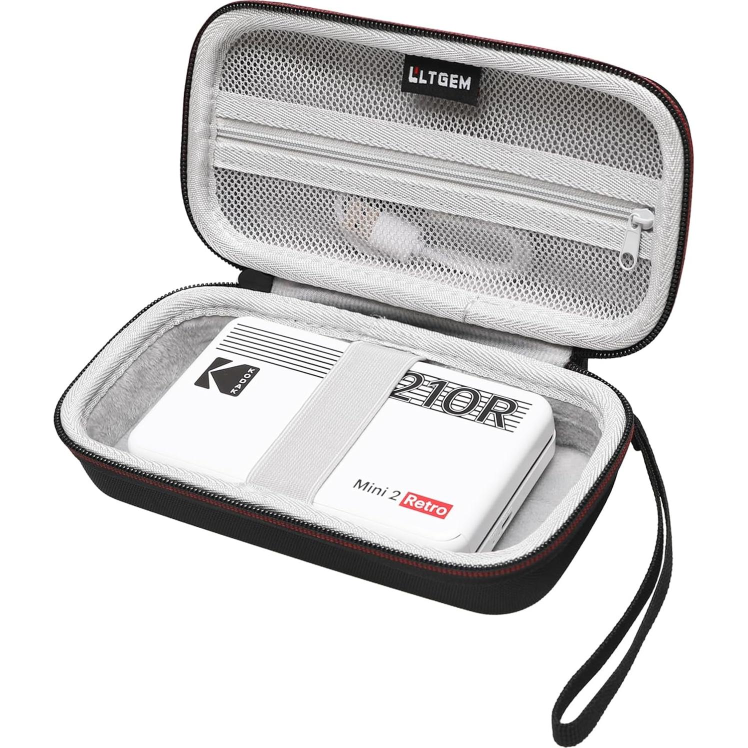 Funda LTGEM para KODAK Mini 2 / Mini Shot 2 Retro, Negro y Gris