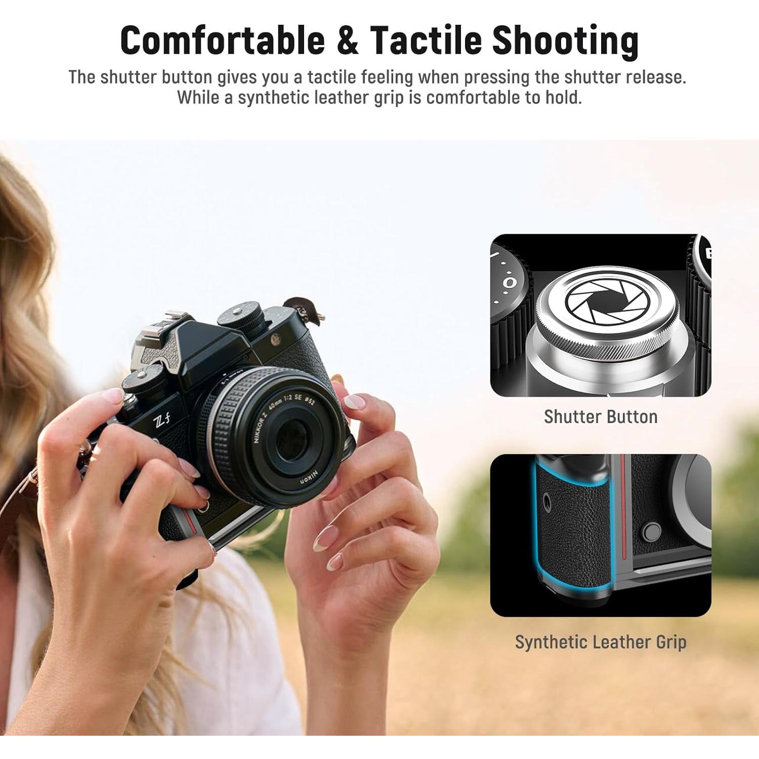 Mango en L NEEWER Zf para Nikon Zf con Tapa de Aluminio