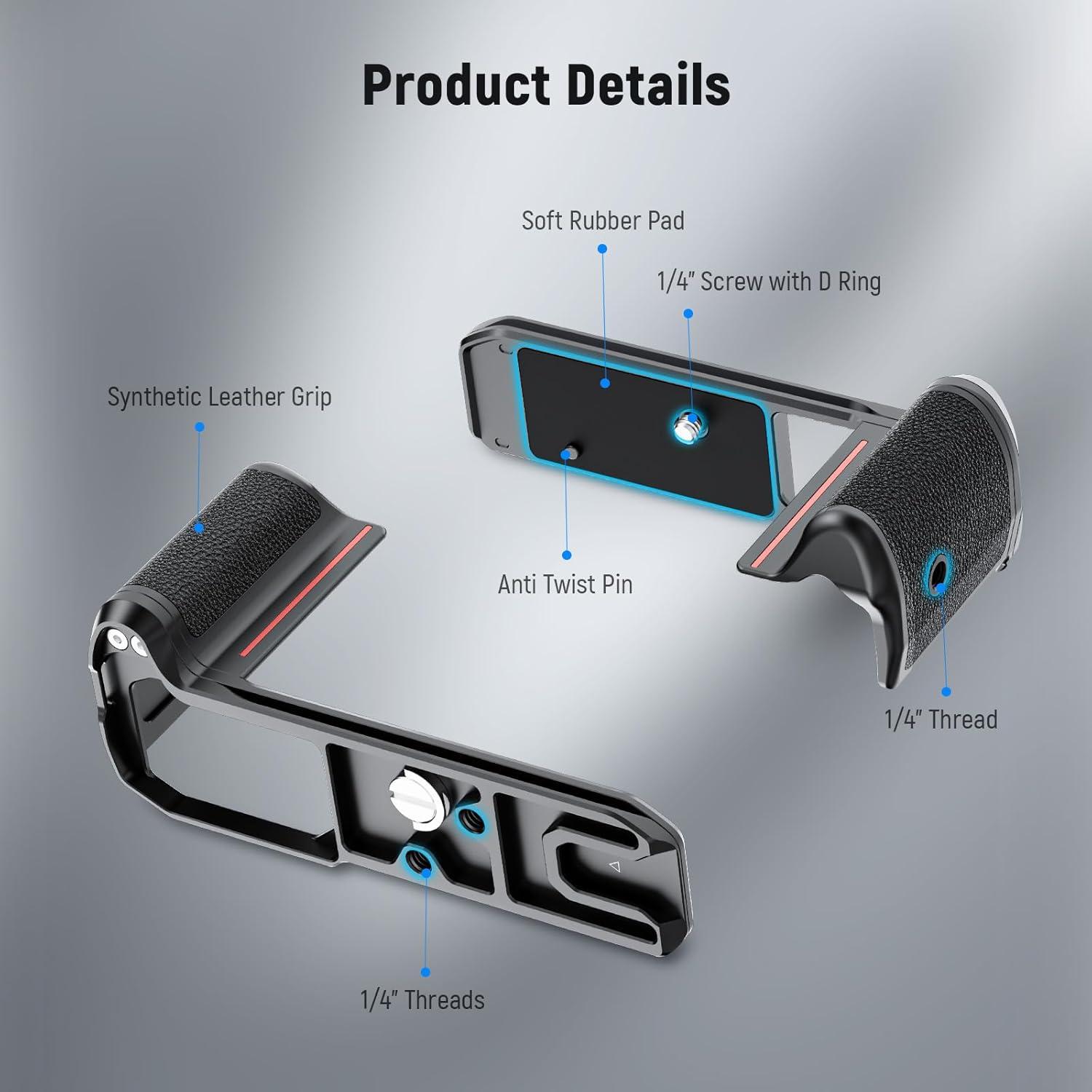 Mango en L NEEWER Zf para Nikon Zf con Tapa de Aluminio